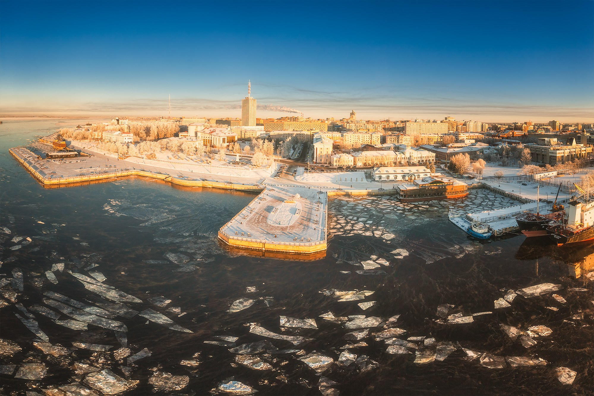 Город. Аэросъемка в Архангельске, Александр Ермолин