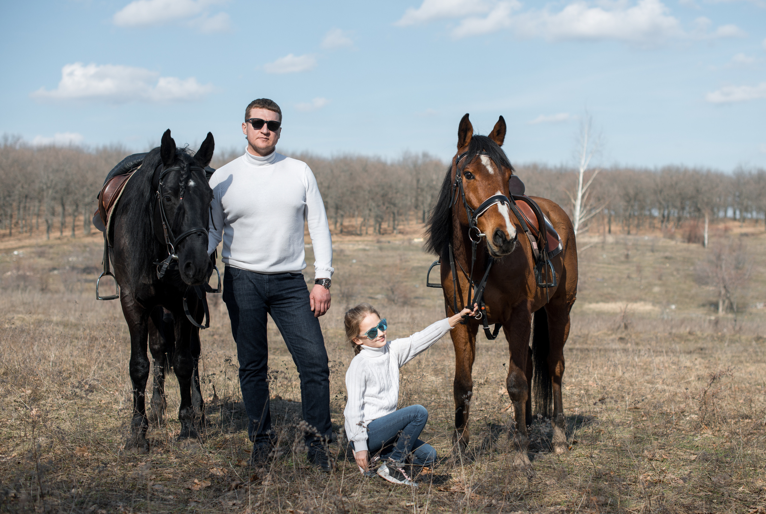 Прогулка Дмитрия и Миланы. Конный фотограф в Саратове Юлия Иванова