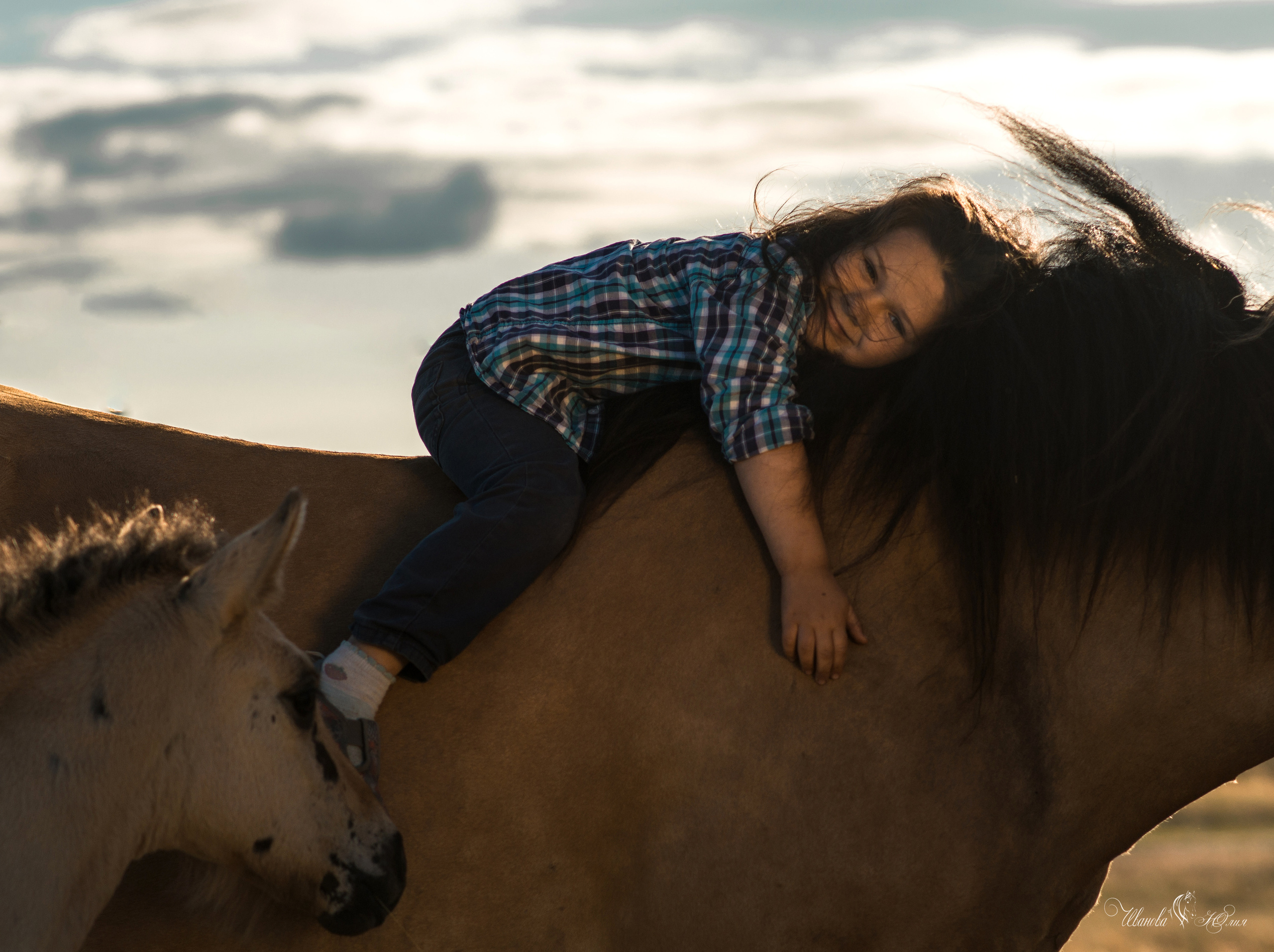 Алена и её друг. Конный фотограф в Саратове Юлия Иванова