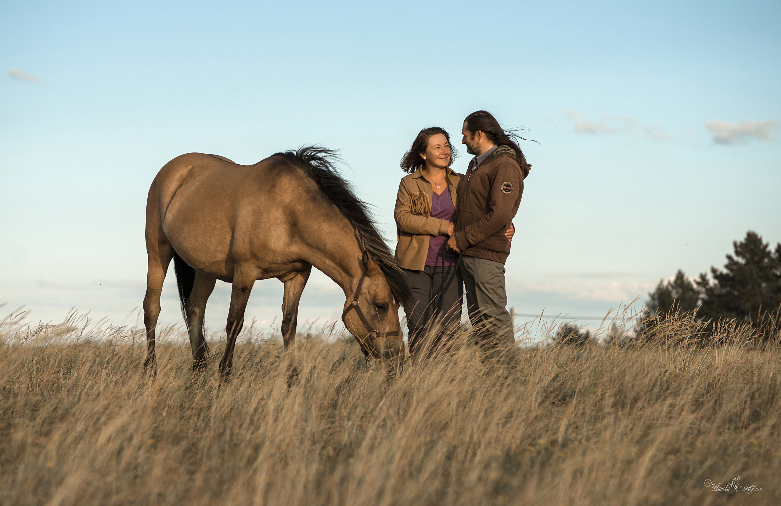 Семья Василия, Натальи и Алёны. Конный фотограф в Саратове Юлия Иванова