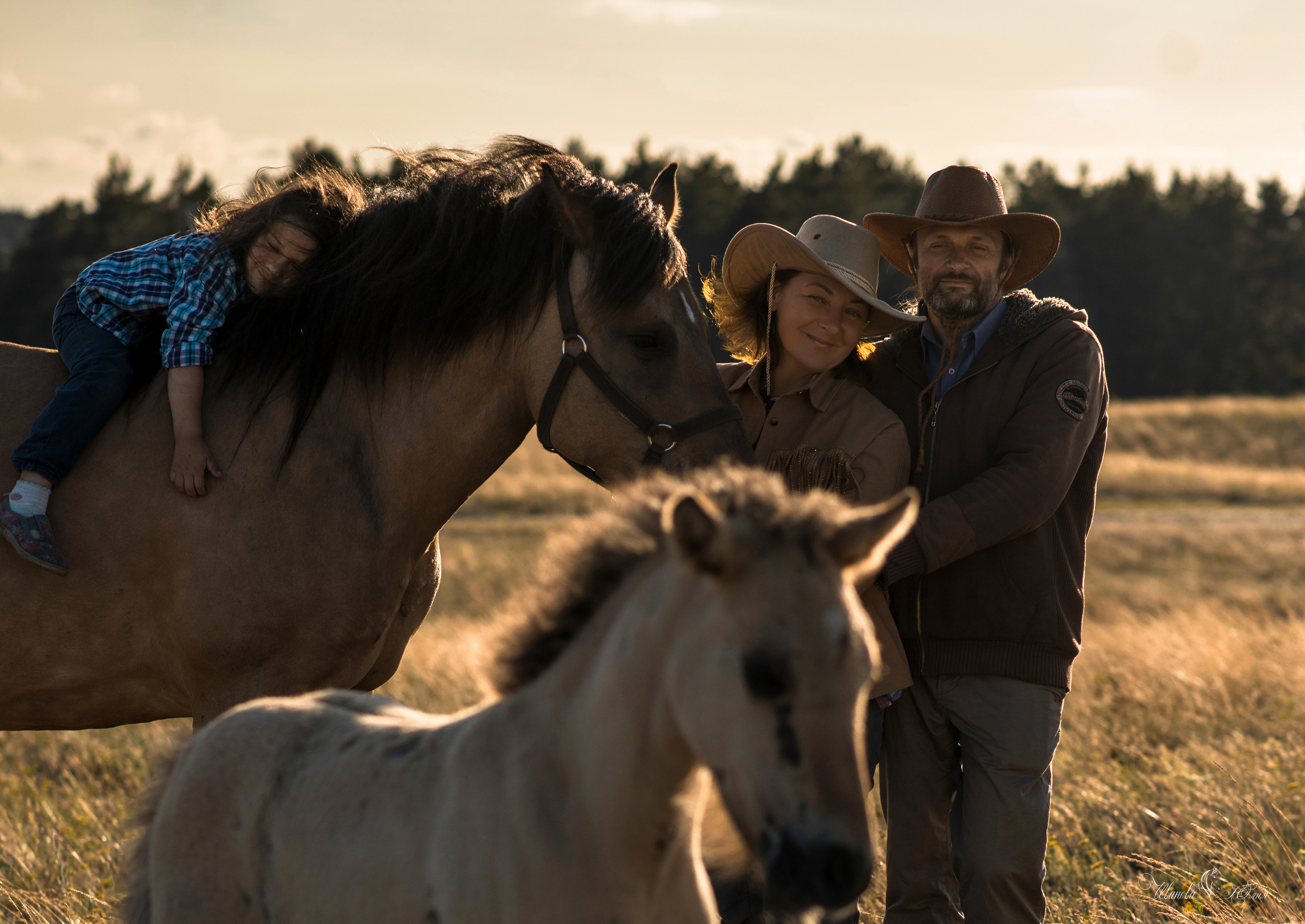 Семья Василия, Натальи и Алёны. Конный фотограф в Саратове Юлия Иванова