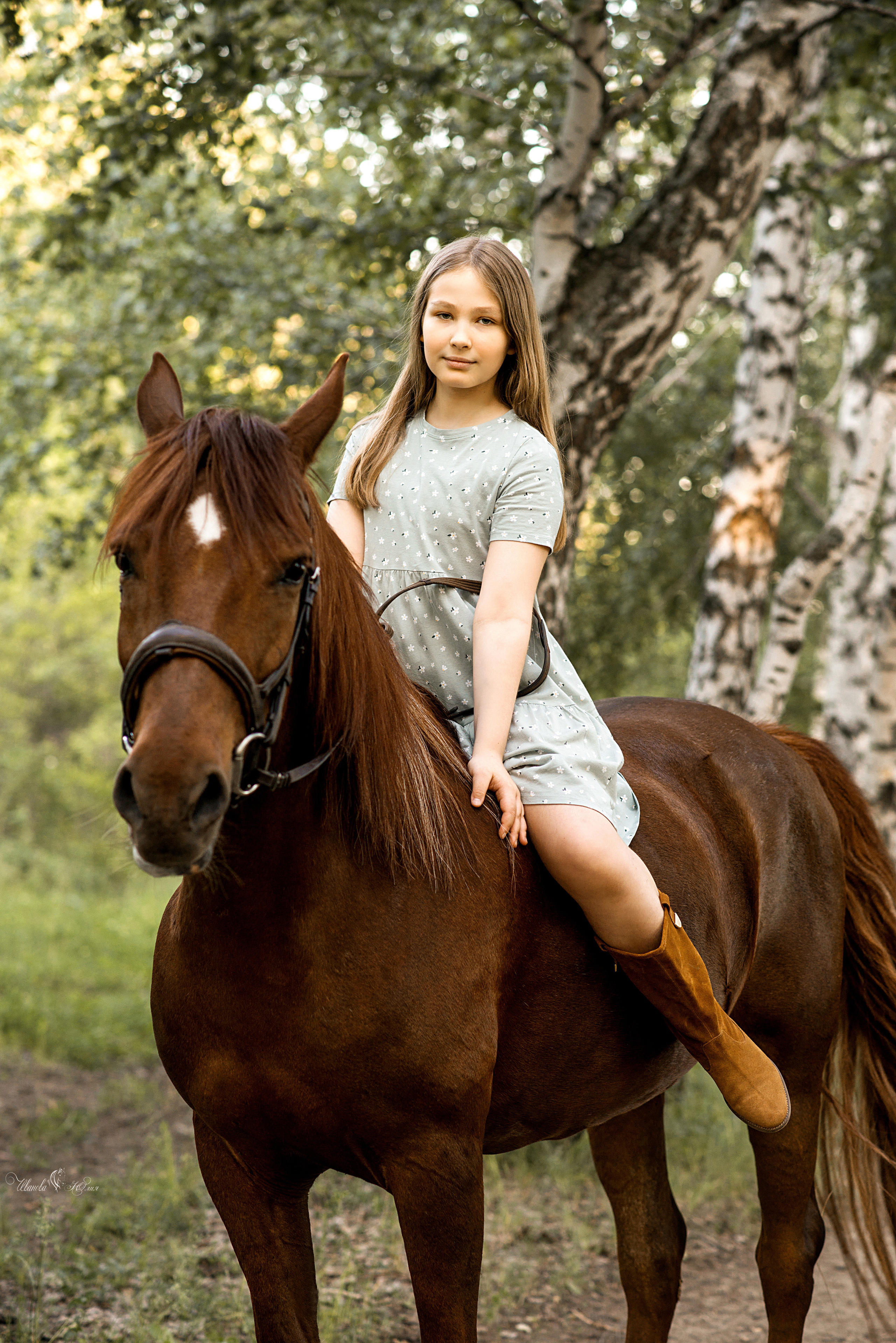 Катерина и Находка. Конный фотограф в Саратове Юлия Иванова