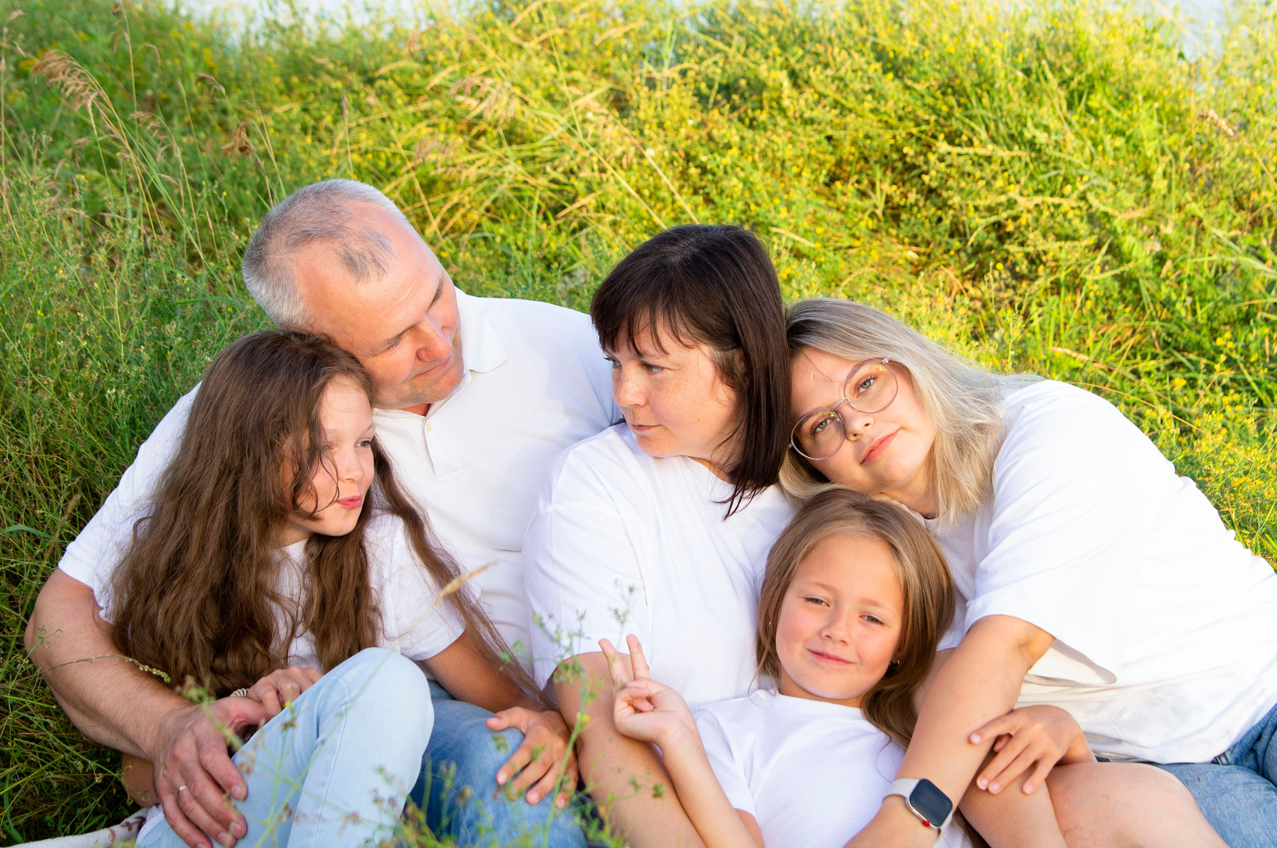 Олеся, Александр, Ева, Яра и Кира. Фотограф в Новосибирске Катя Крыловская