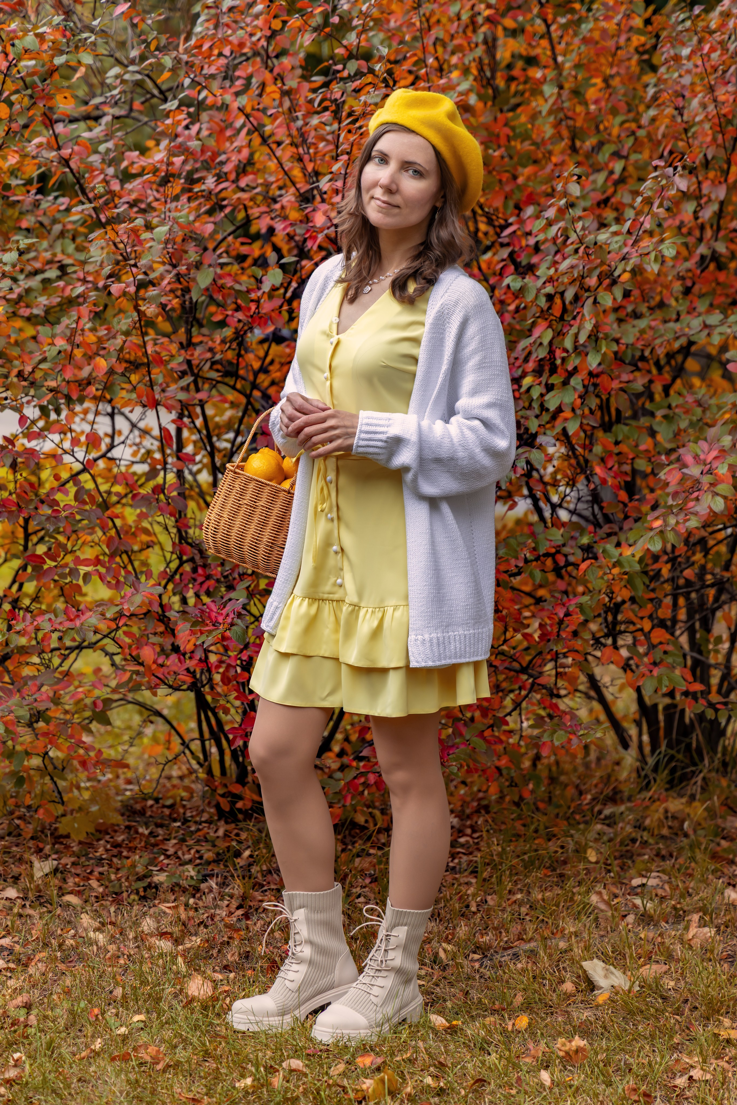 Жёлтая осень и ретро-велосипед. Репортажный, семейный и студийный фотограф в Москве Демин Алексей