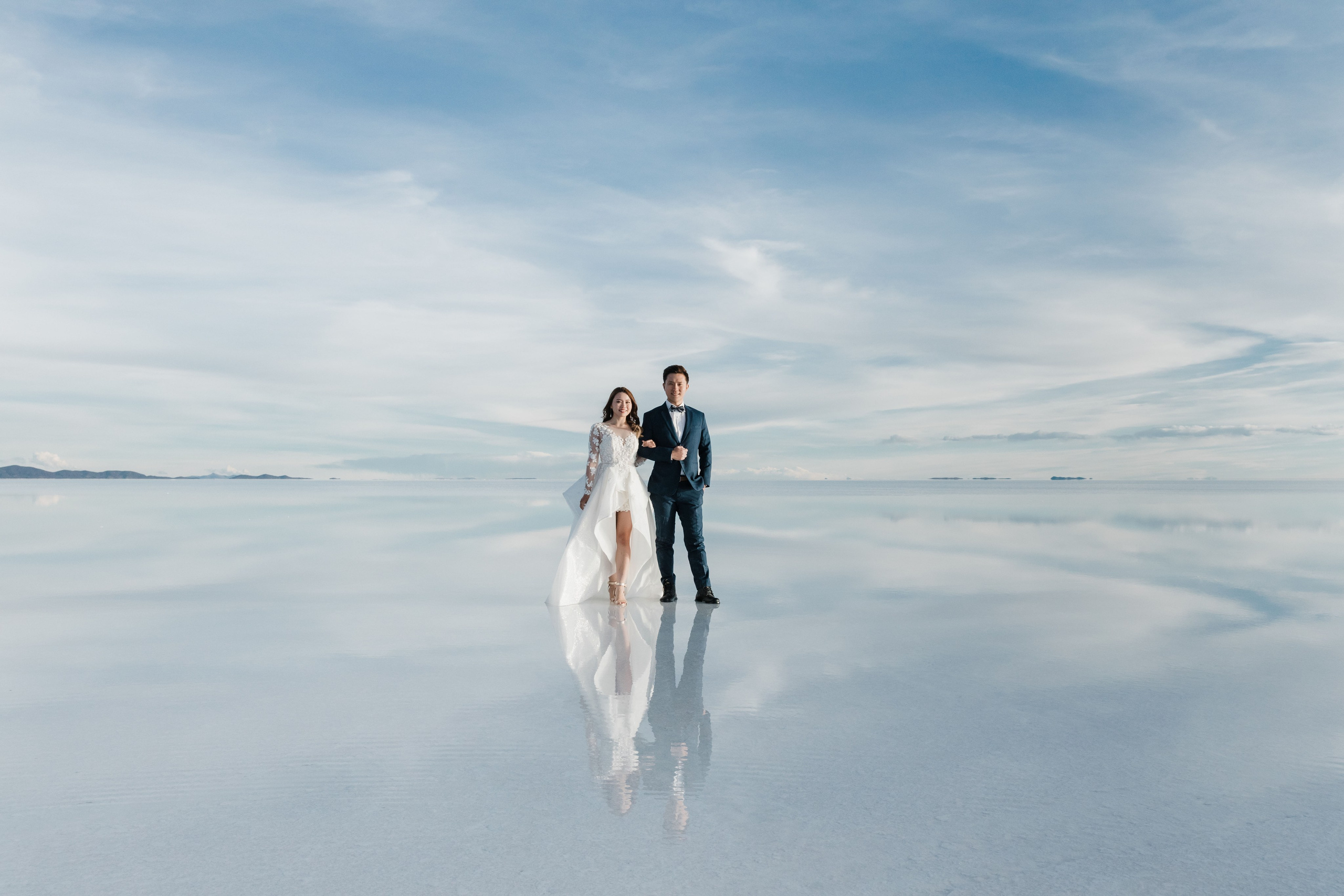  Уюни, свадебная фотосессия на соляном озере в Боливии