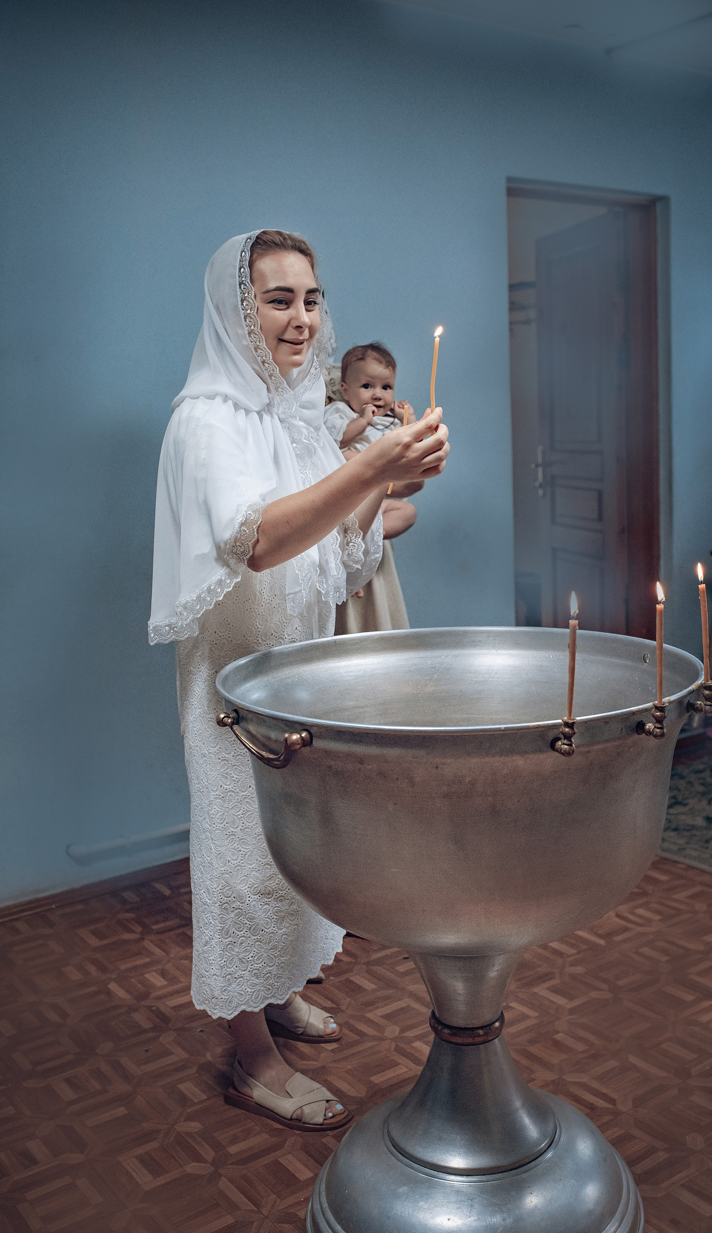 Съемка таинства крещения в храме Николая Чудотворца Красноярск. Фотографы крещения/венчания  Красноярск Татьяна и Вячеслав Переваловы