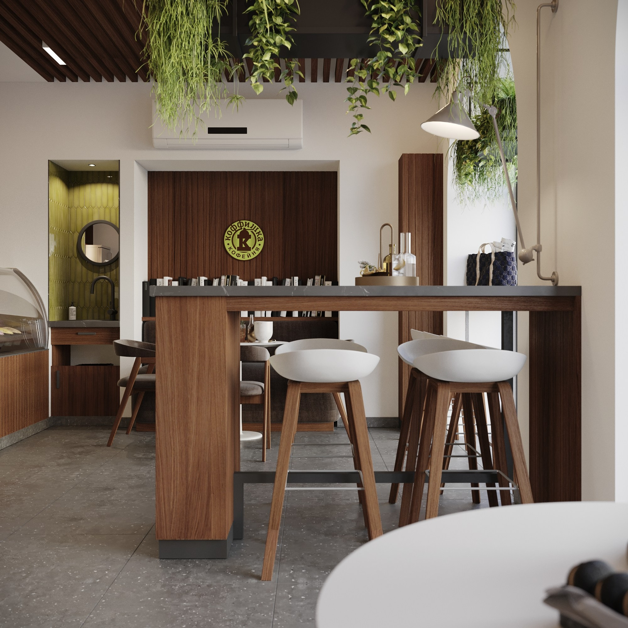 Визуализация кофейни. Студия 3d визуализации Arcviz