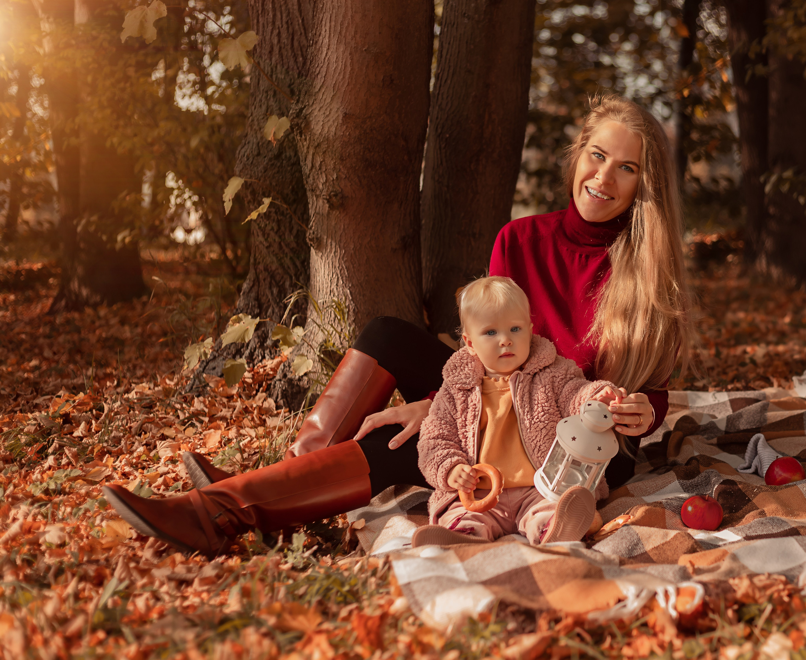 Осенняя съемка мама и дочка. Фотограф в Санкт-Петербурге Анастасия Полякова