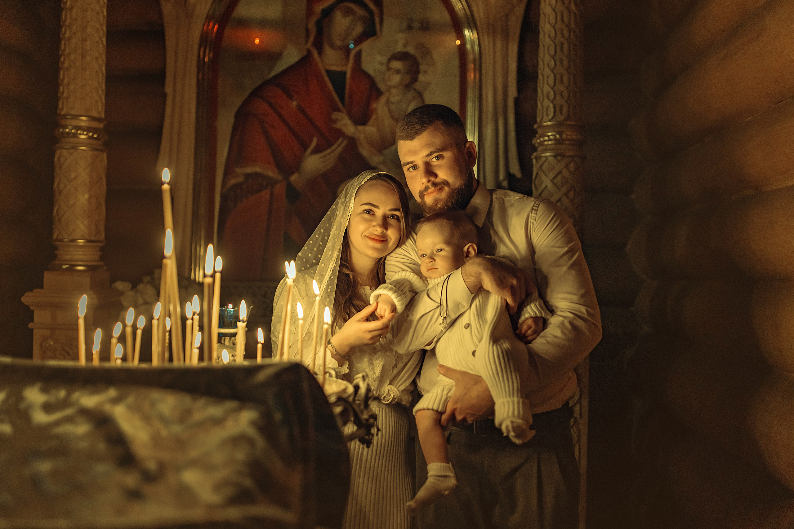 Крещение Демида, храм Святой Троицы, декабрь 2025