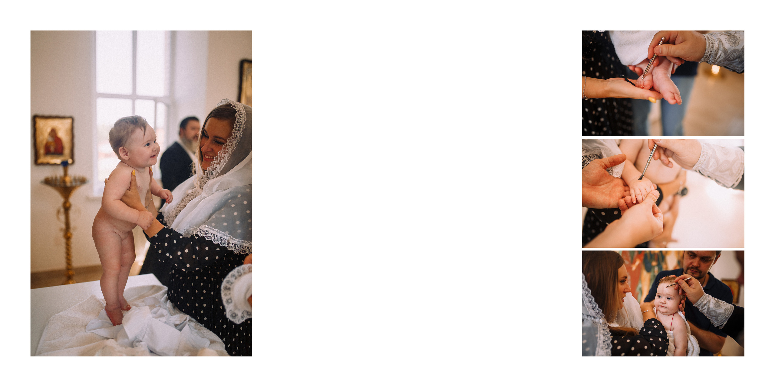 Фотокнига Крещение. Свадебный и семейный фотограф Москва Екатерина Верижникова