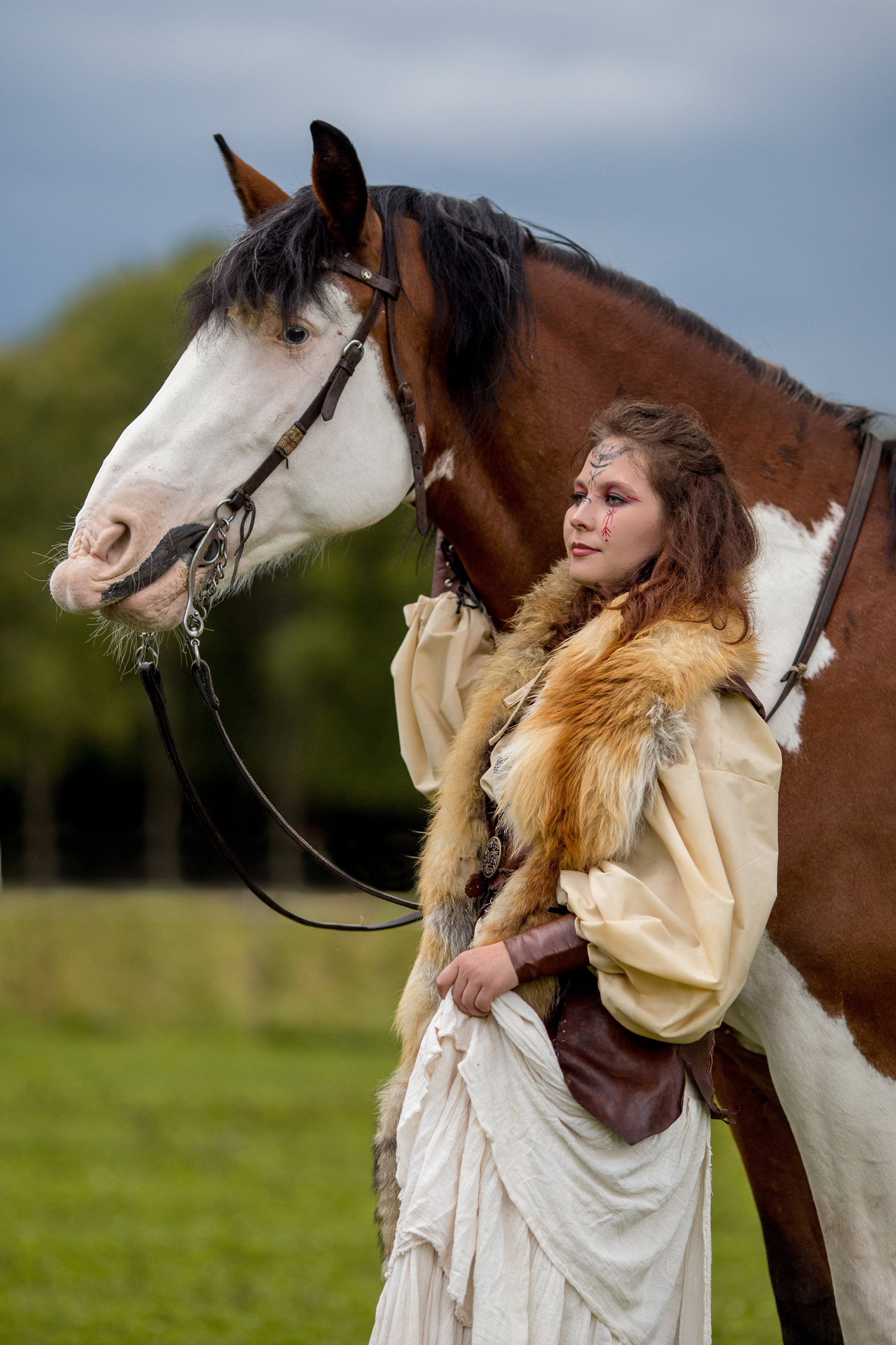 Фотосессия с лошадью в скандинавском стиле