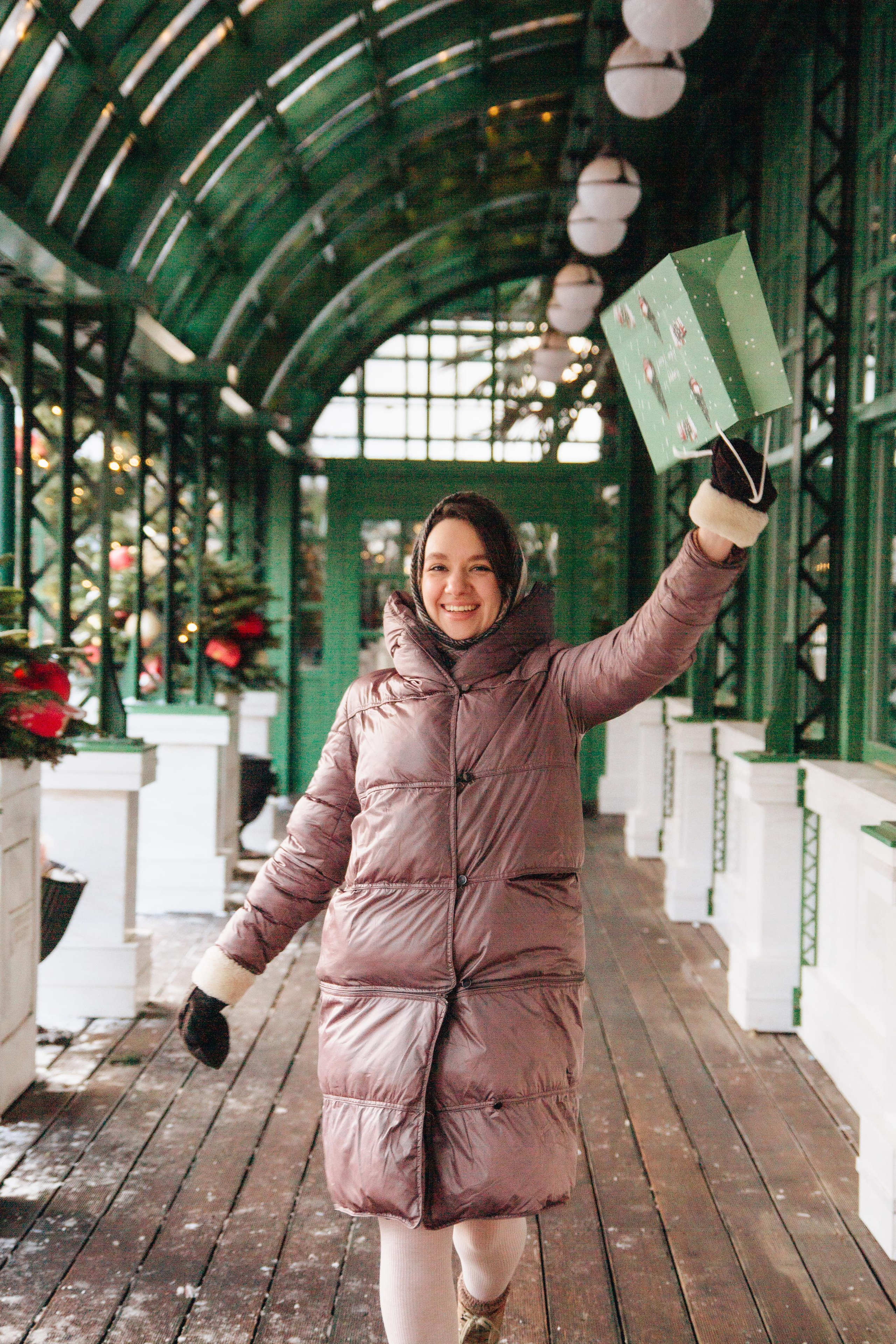 Александра в Новогодней Москве. Фотограф Ирина Колесникова