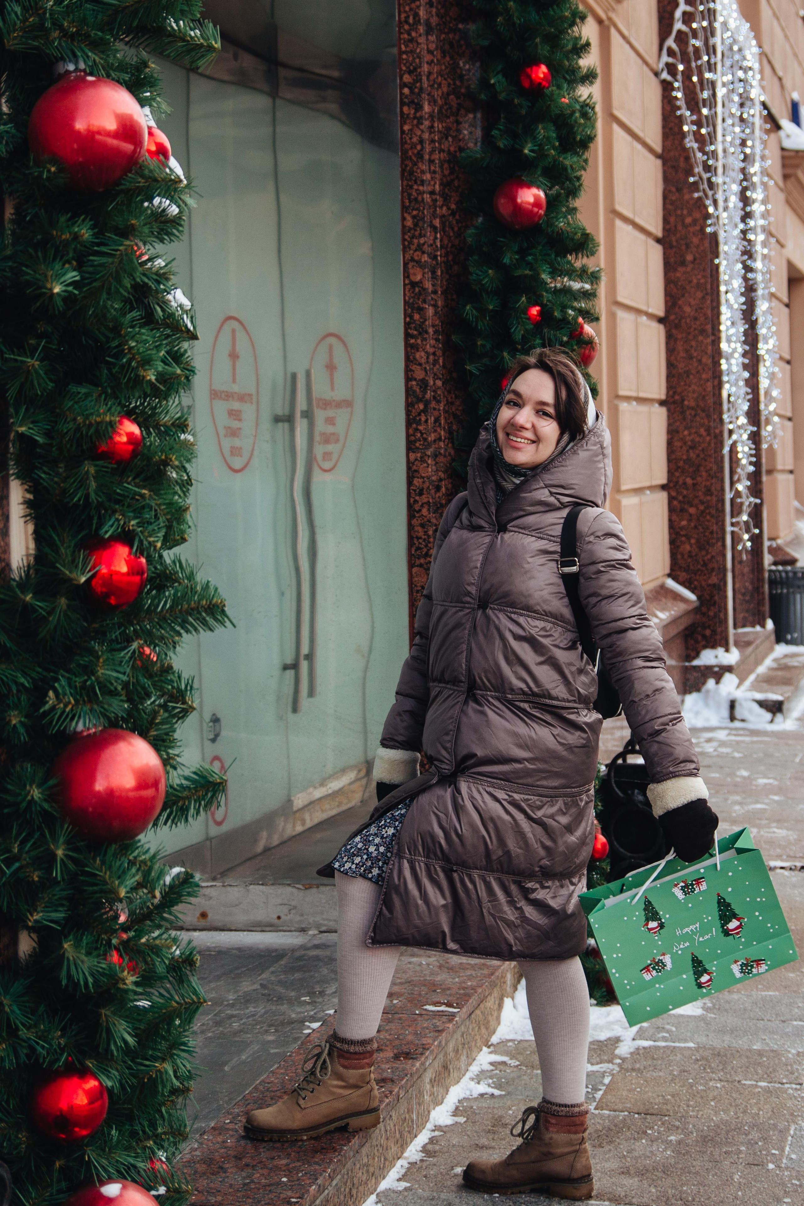 Александра в Новогодней Москве. Фотограф Ирина Колесникова