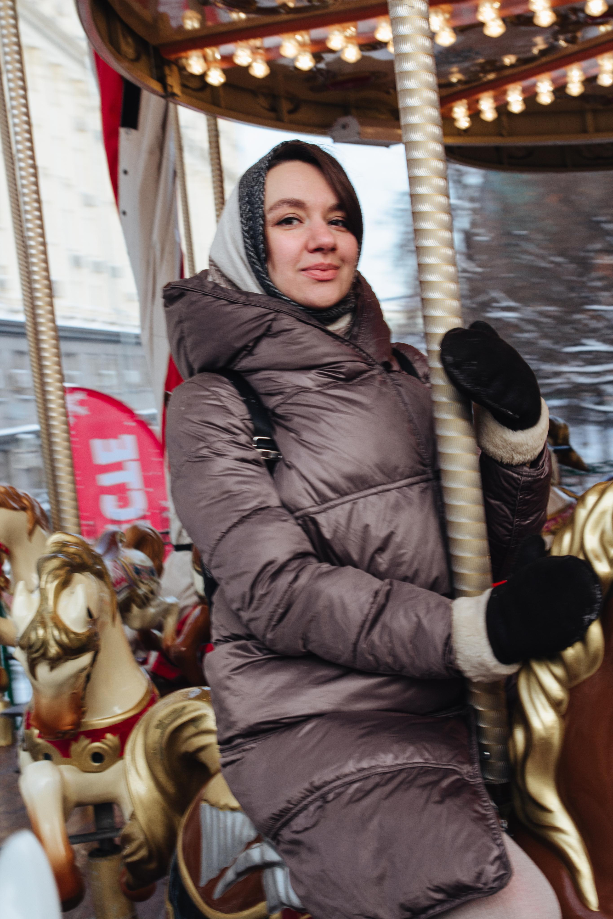 Александра в Новогодней Москве. Фотограф Ирина Колесникова