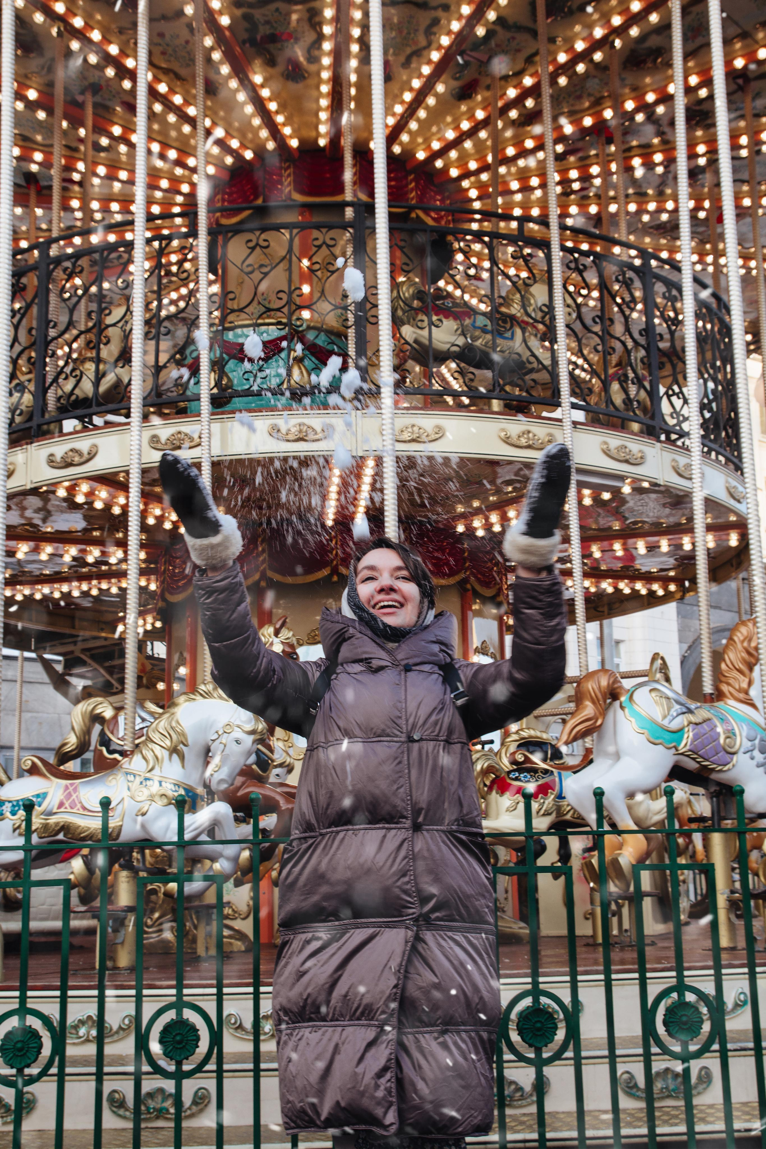 Александра в Новогодней Москве. Фотограф Ирина Колесникова