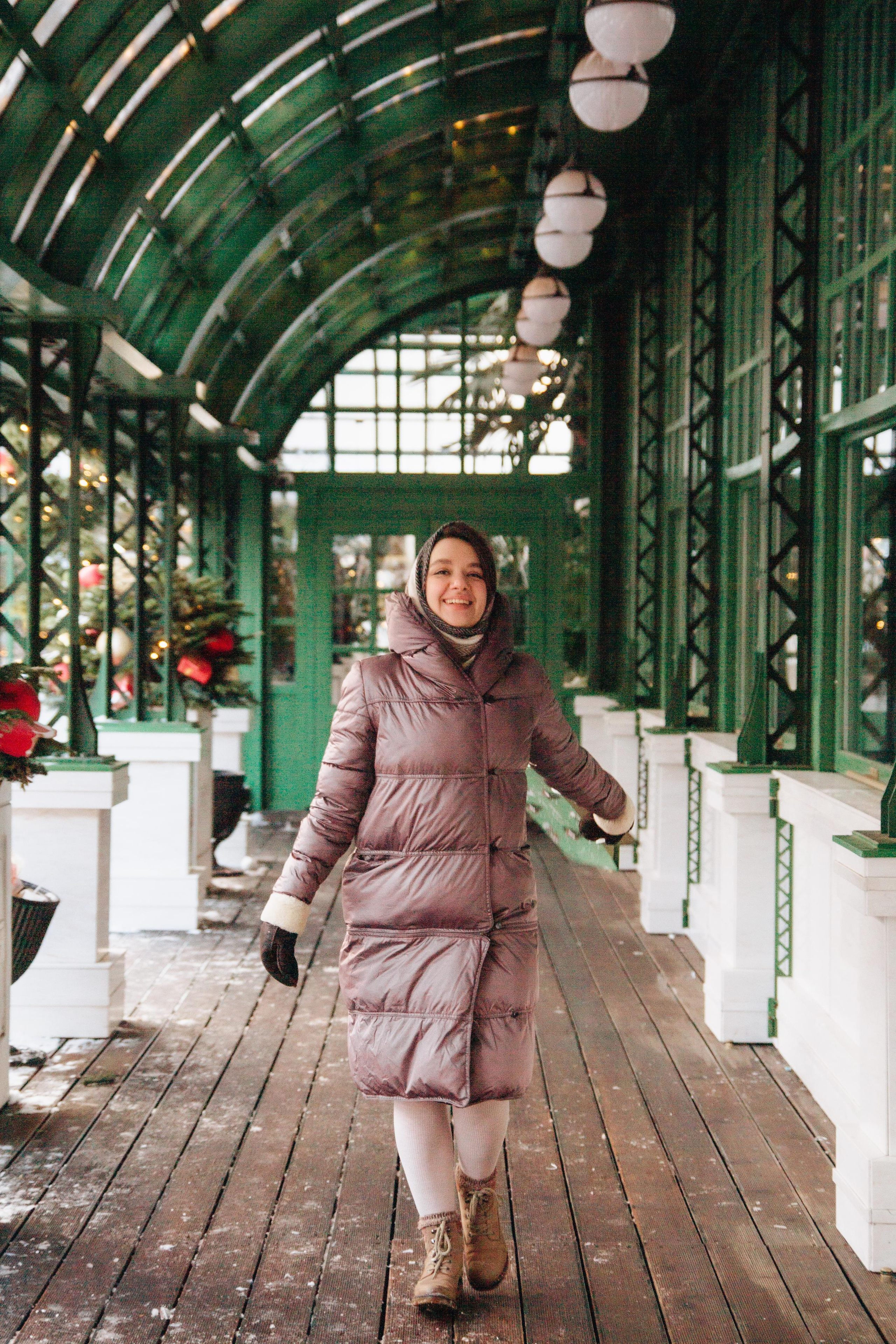 Александра в Новогодней Москве. Фотограф Ирина Колесникова