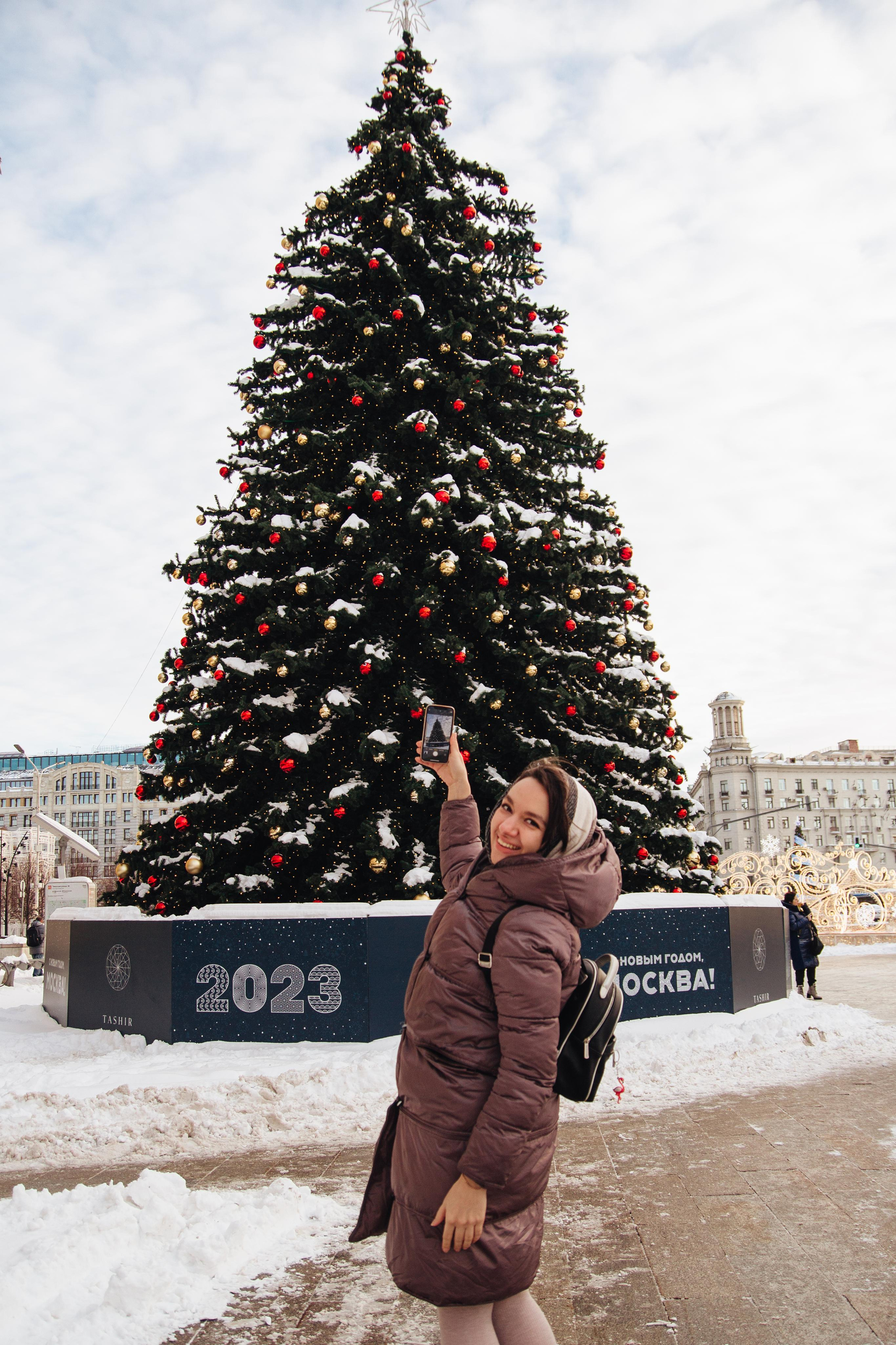 Александра в Новогодней Москве. Фотограф Ирина Колесникова