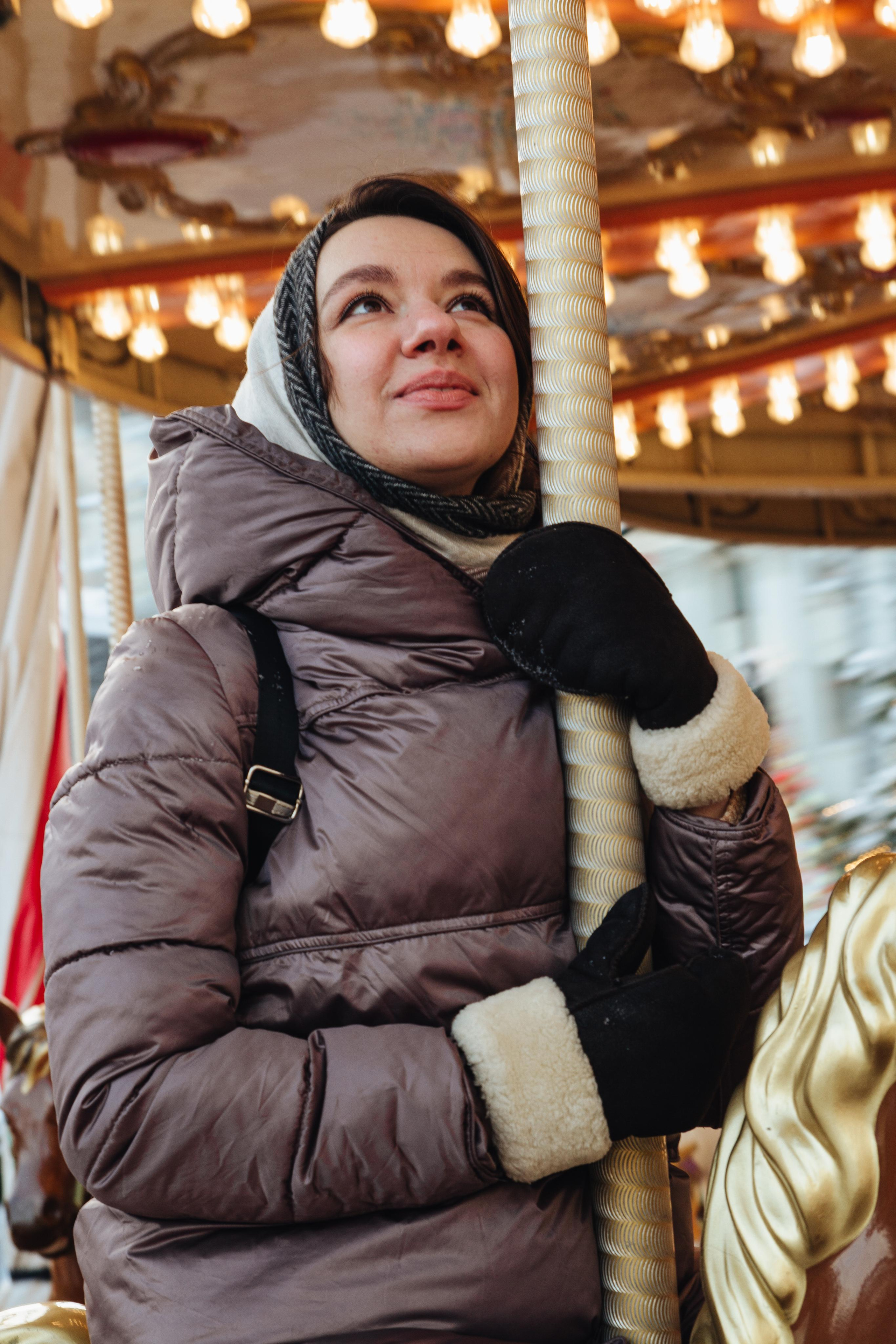 Александра в Новогодней Москве. Фотограф Ирина Колесникова