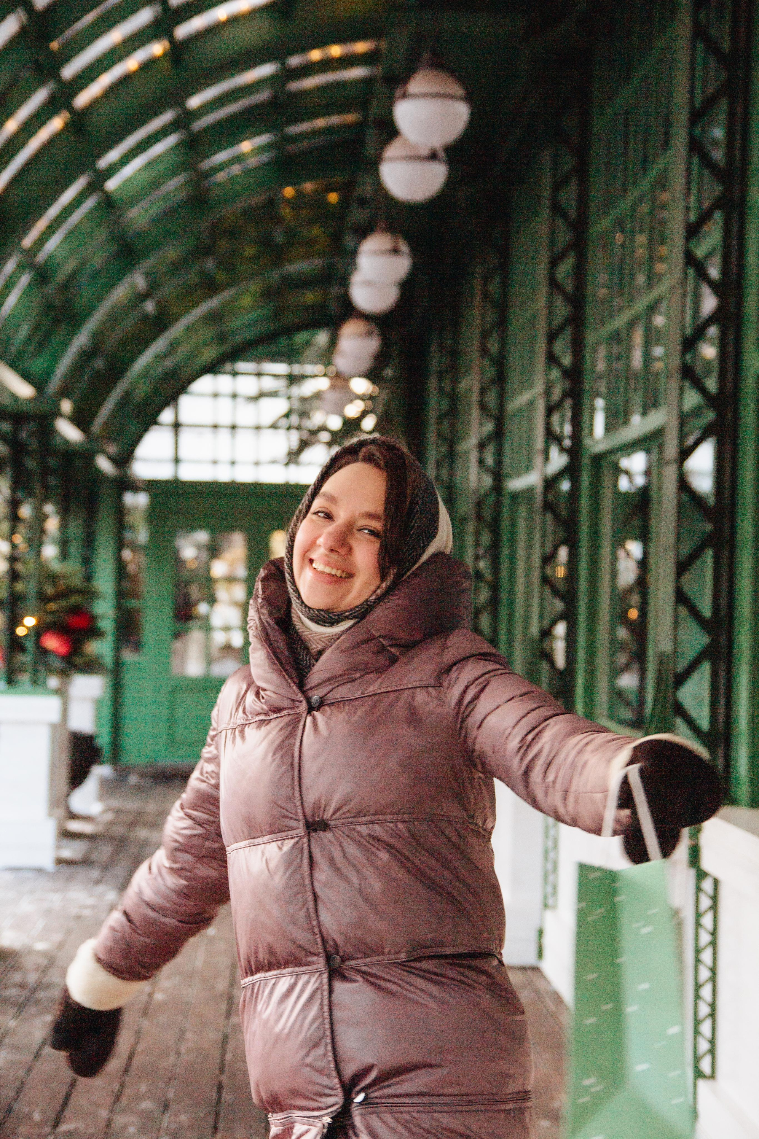 Александра в Новогодней Москве. Фотограф Ирина Колесникова