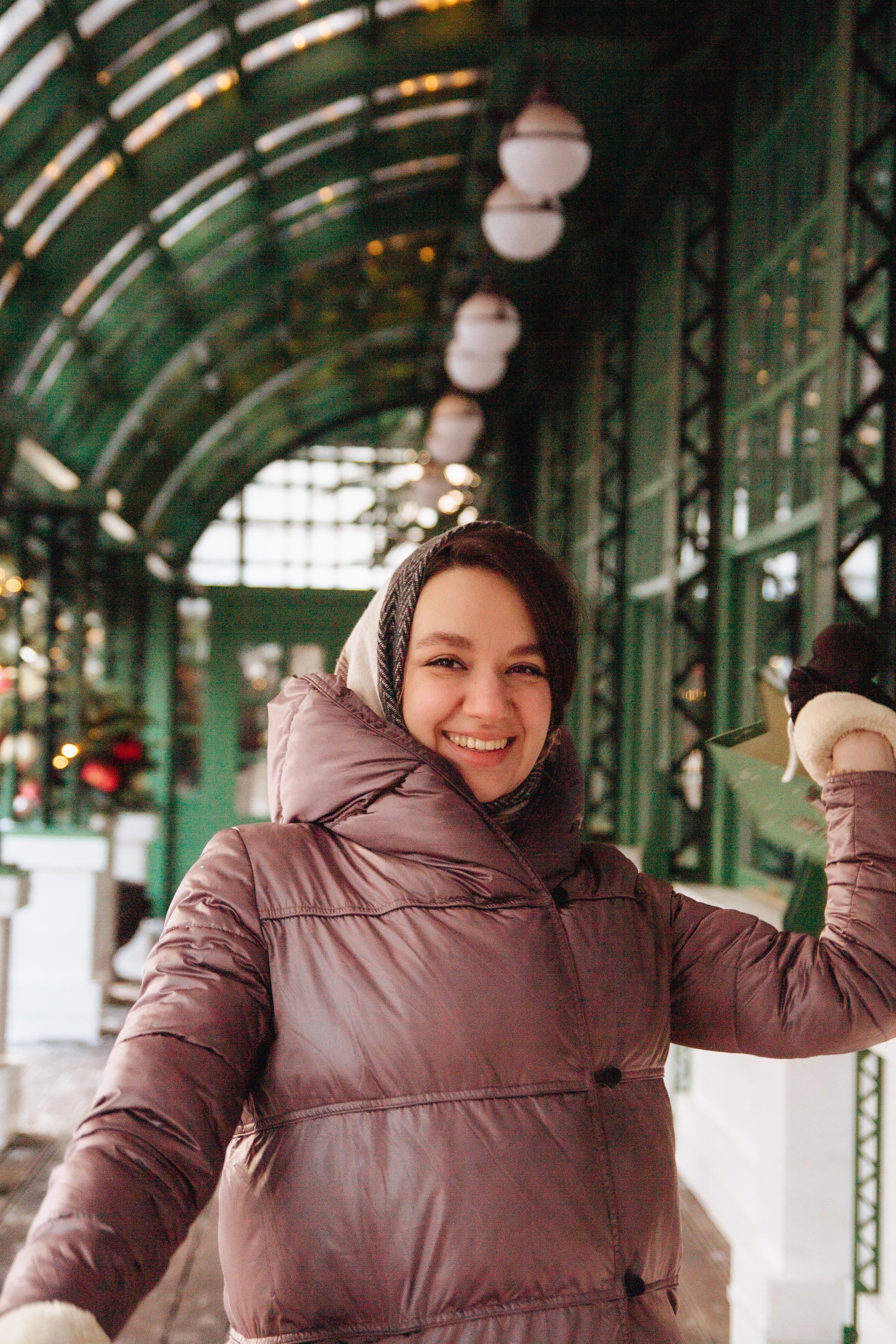 Александра в Новогодней Москве. Фотограф Ирина Колесникова