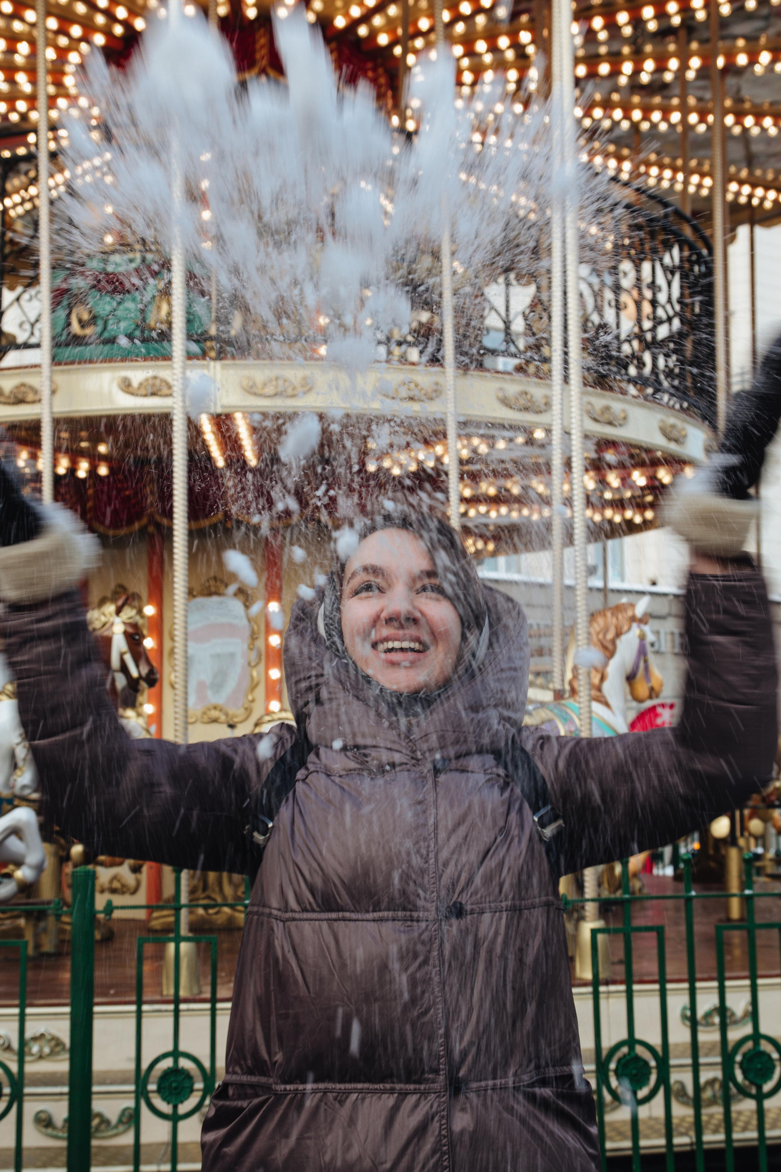 Александра в Новогодней Москве. Фотограф Ирина Колесникова