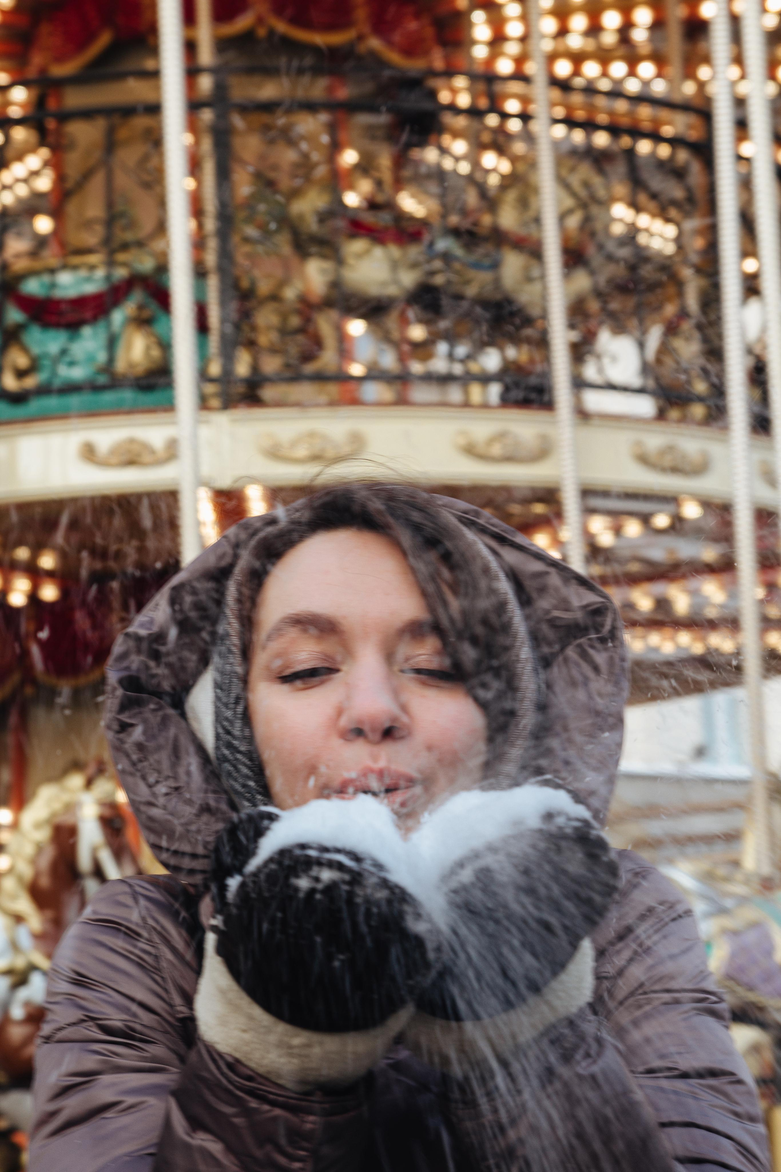 Александра в Новогодней Москве. Фотограф Ирина Колесникова