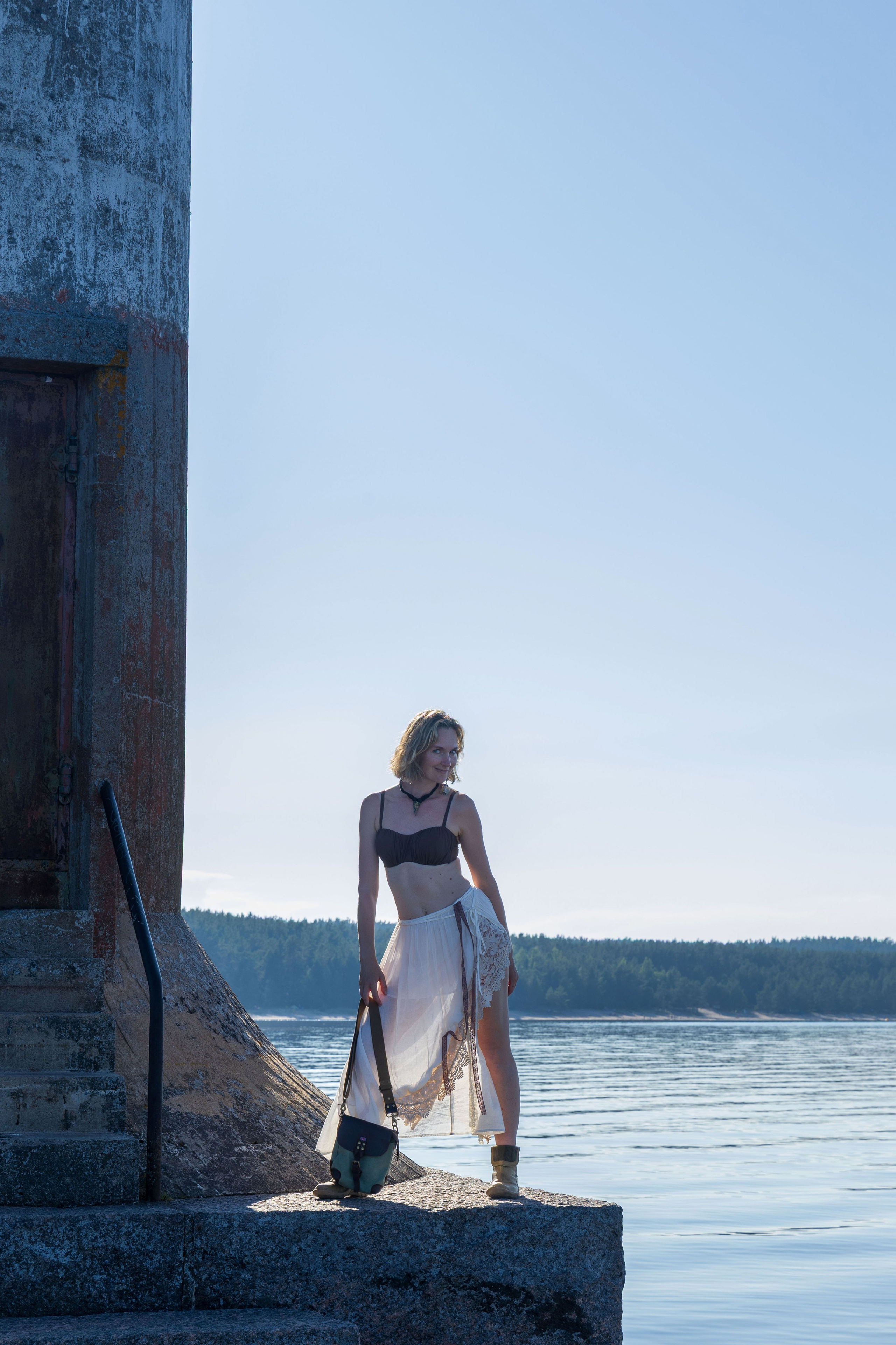 Юля на маяке. Портретный и семейный фотограф Санкт-Петербург