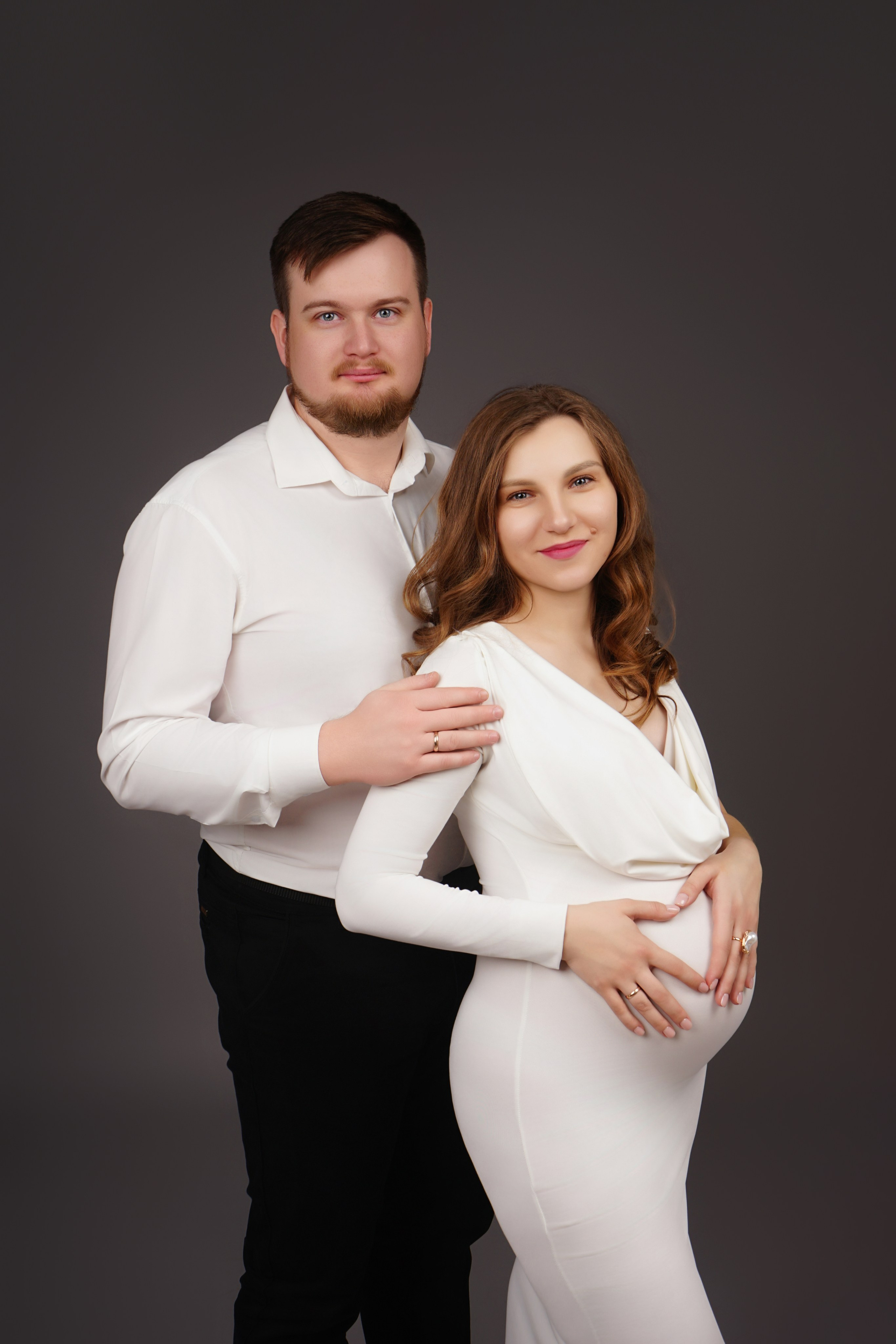 Съёмка беременности в моей фотостудии «НЕБО». Женский фотограф в Химках Алёна Ленёва