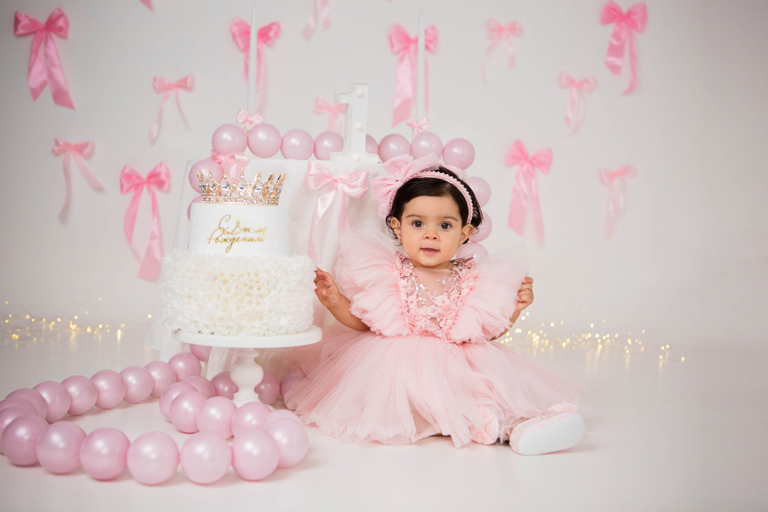 Аделия, 1 год. Фотостудия «Антураж». Свадебный семейный и детский фотограф в Краснодаре Карина Федоровская