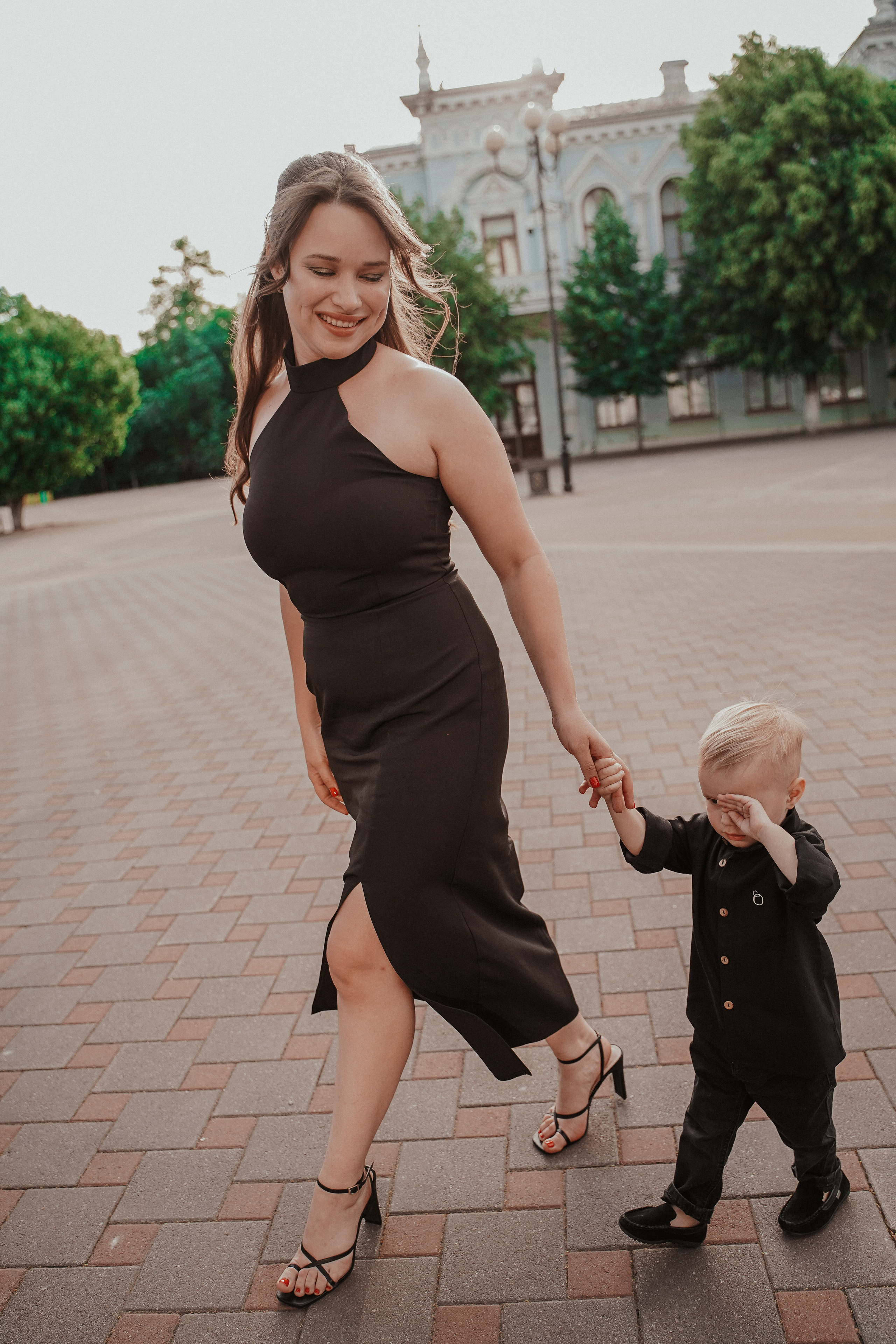 Городская съемка с малышом. Семейный и женский фотограф в Краснодаре Анастасия Приймак