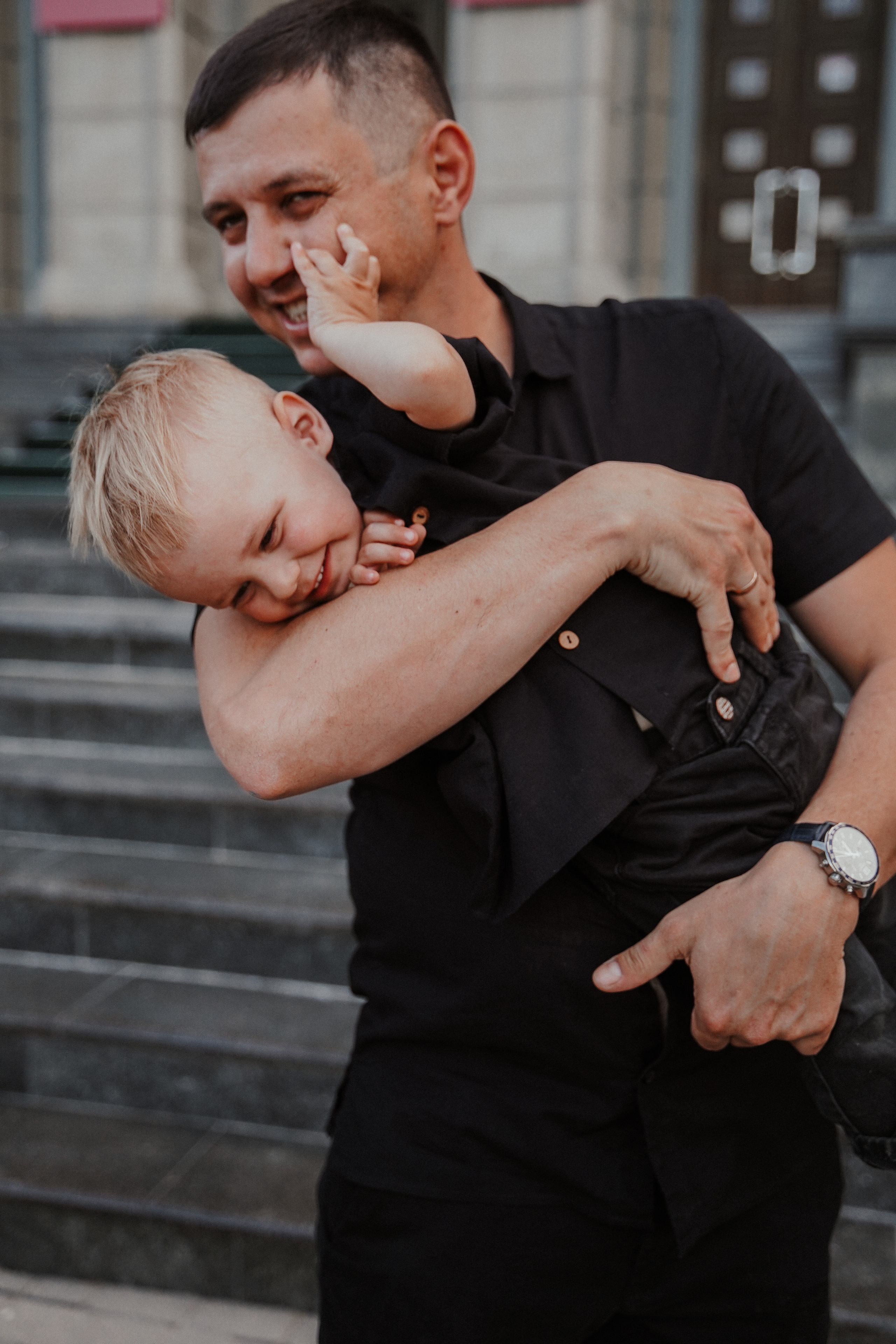 Городская съемка с малышом. Семейный и женский фотограф в Краснодаре Анастасия Приймак