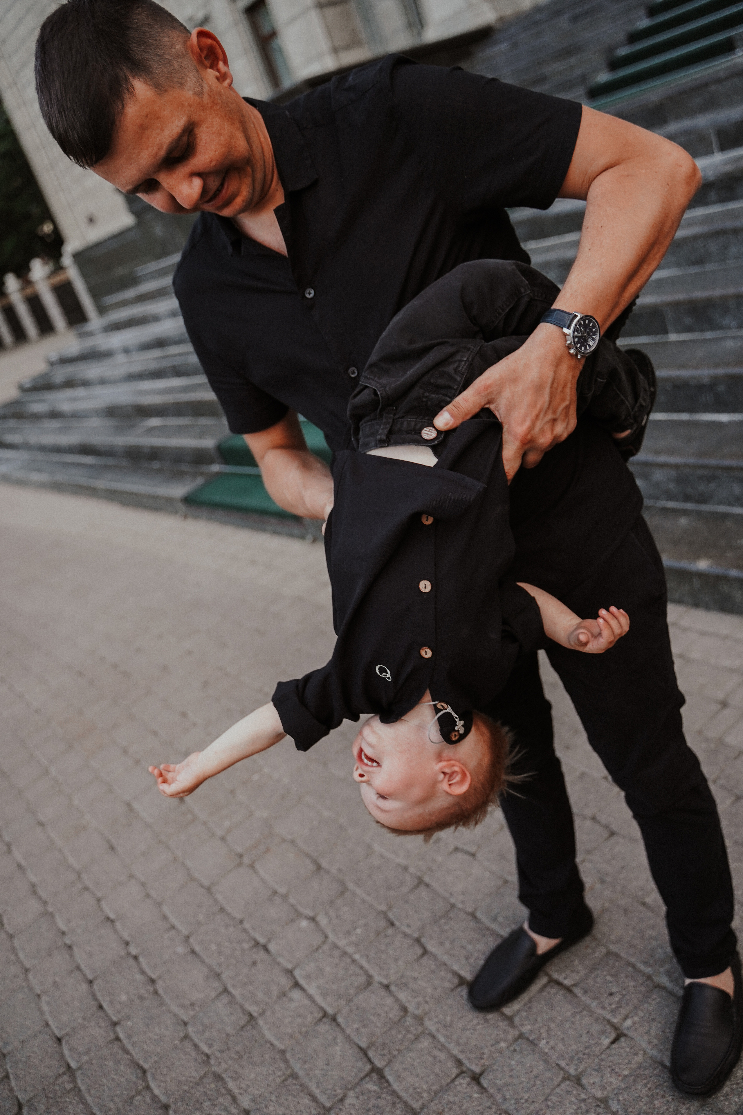 Городская съемка с малышом. Семейный и женский фотограф в Краснодаре Анастасия Приймак
