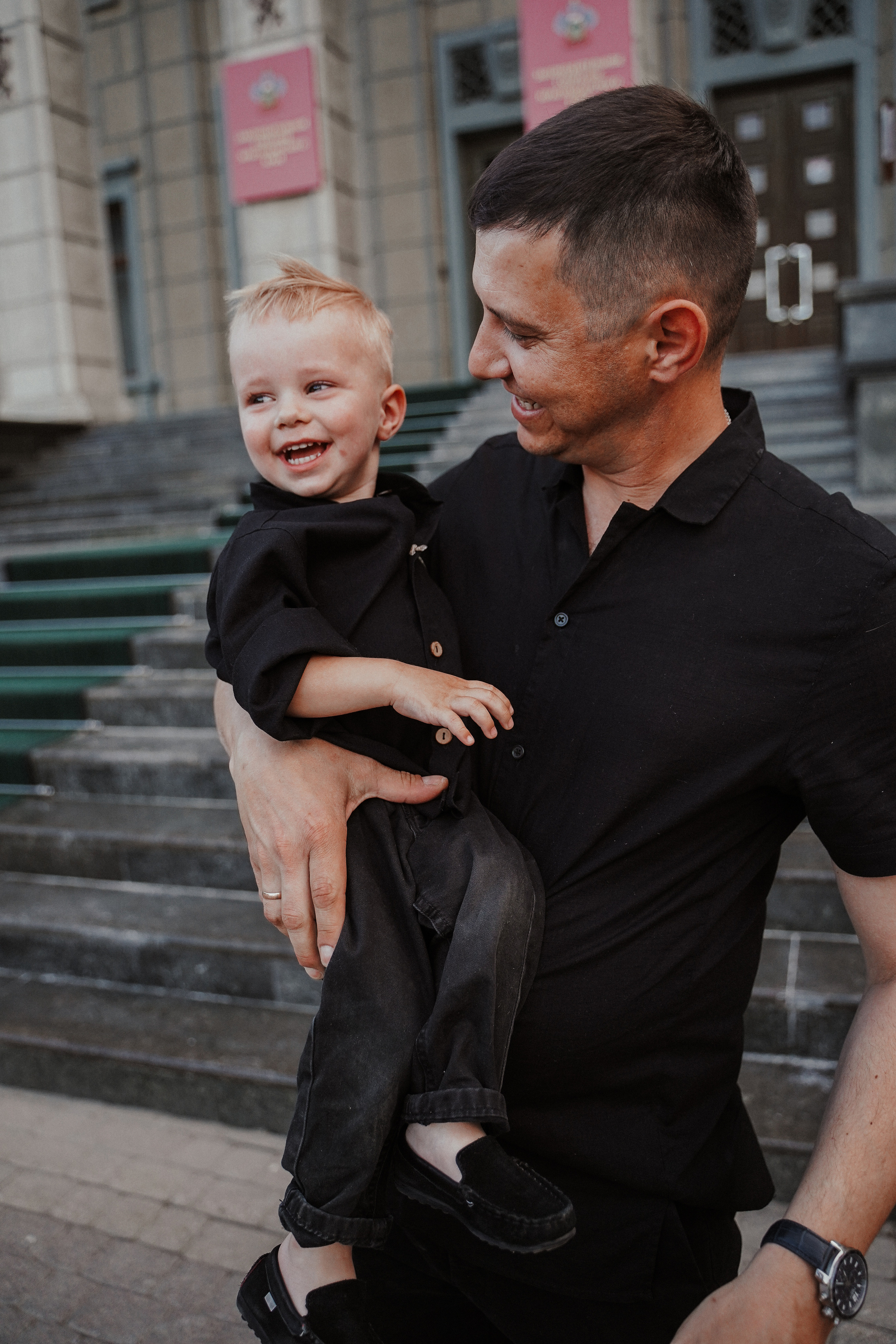 Городская съемка с малышом. Семейный и женский фотограф в Краснодаре Анастасия Приймак