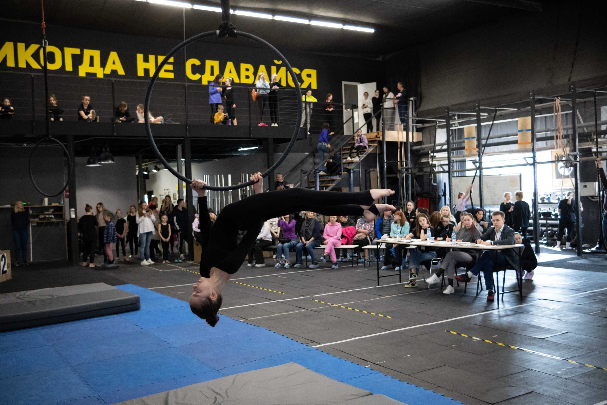 Внутриклубные соревнования по воздушной гимнастике 02.04.23