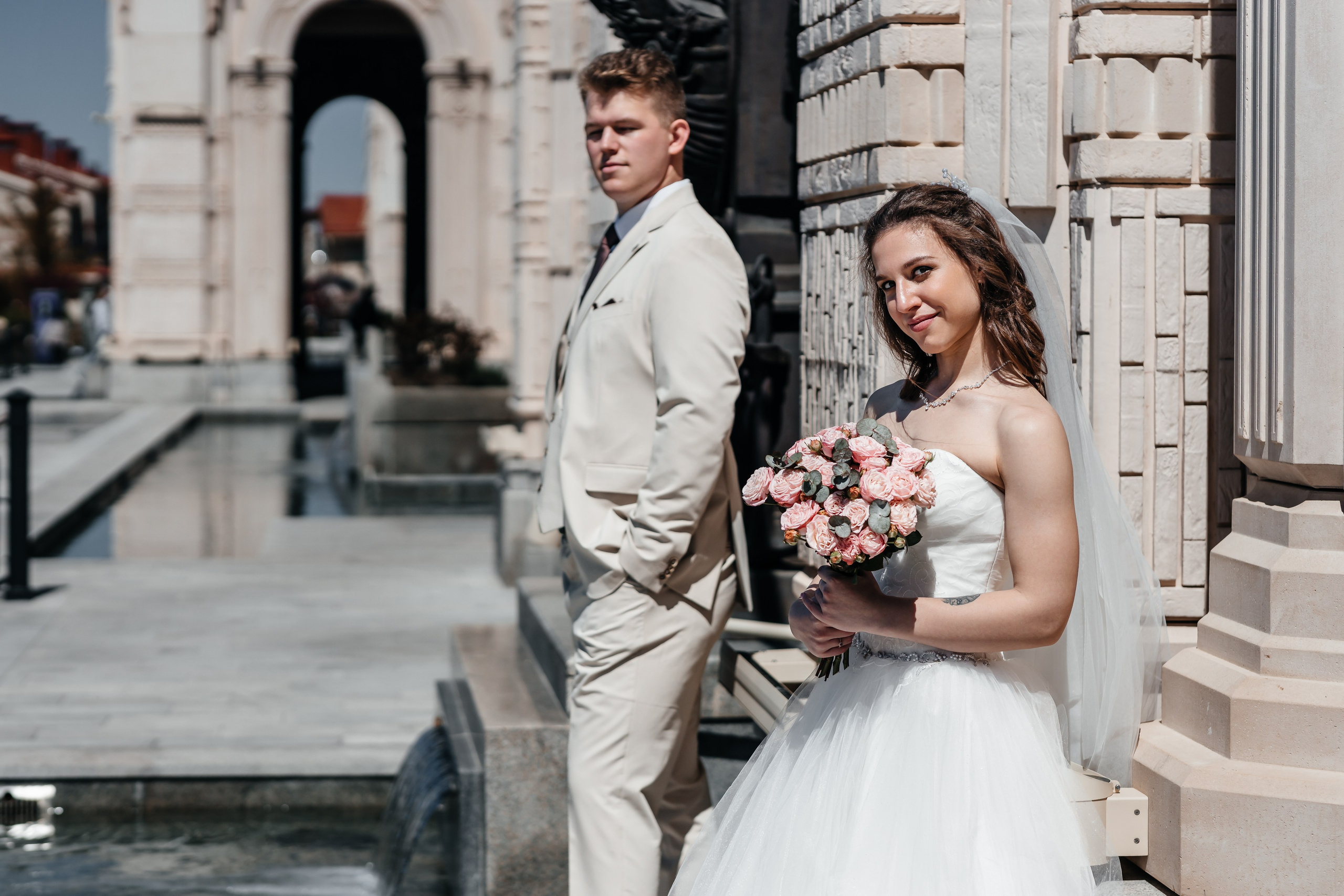 Сакура в Японском саду. Анонс свадьбы для Никиты и Марины. Свадебный фотограф в Крыму и Севастополе Ольга Баскакова