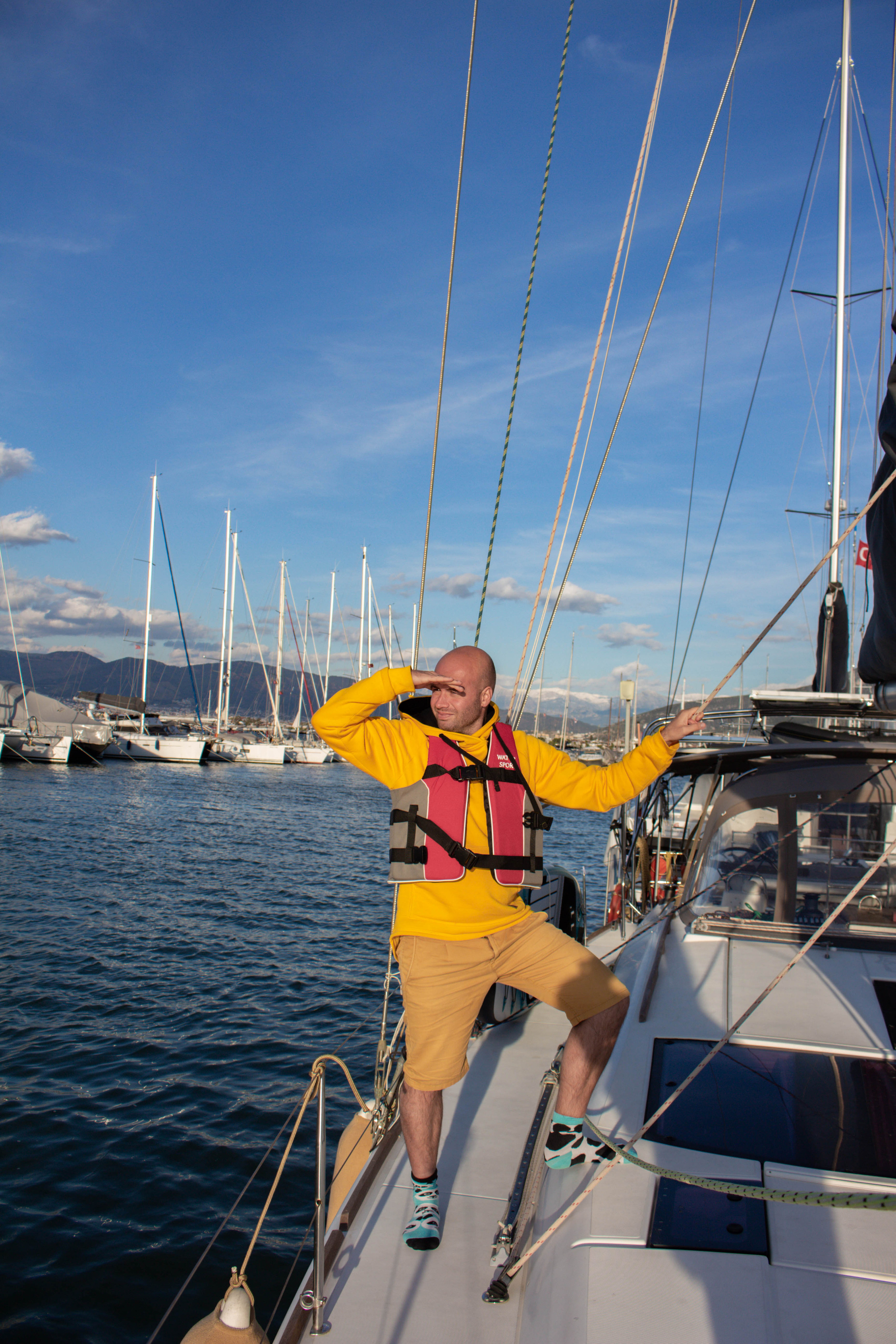 Семейная съёмка на яхте. Фотограф Шагалов Михаил