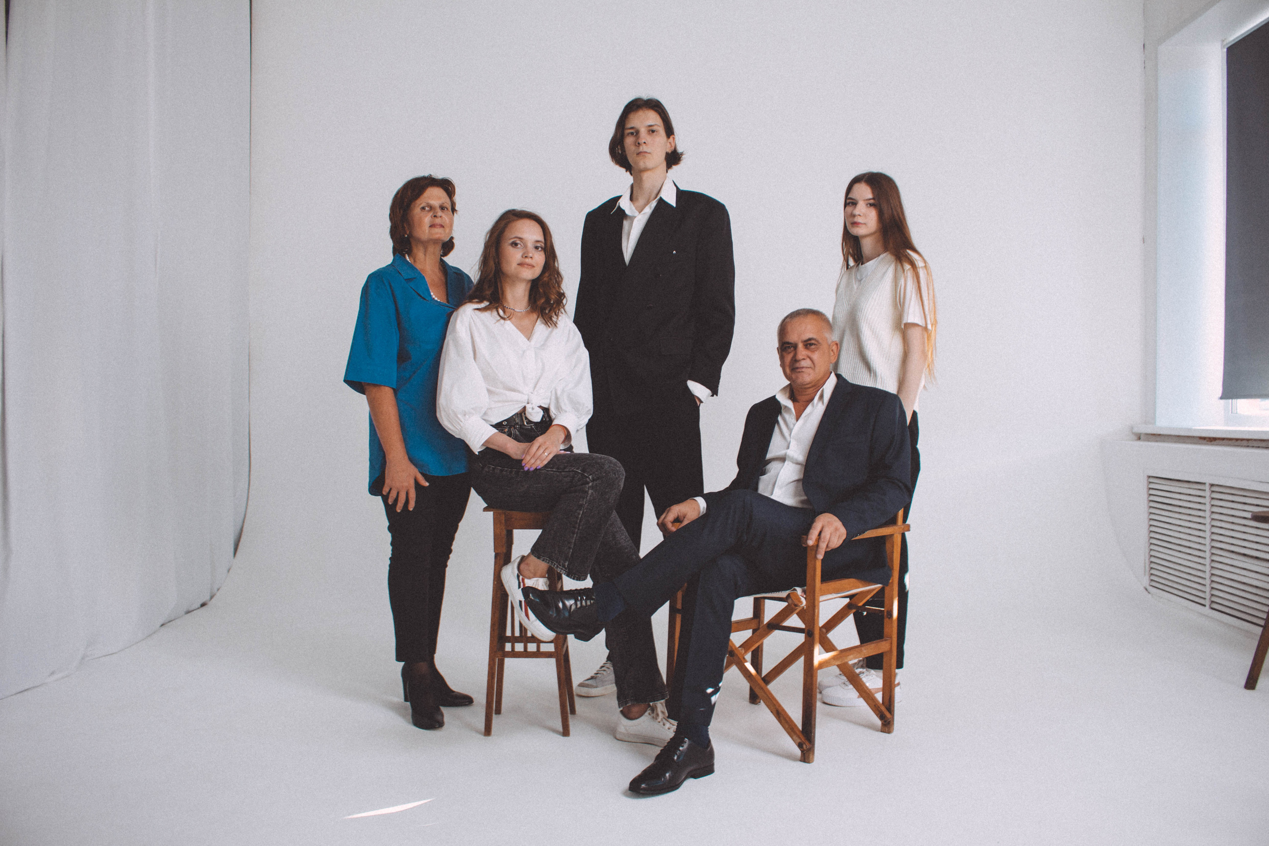 Семейная съёмка в студии. Фотограф Шагалов Михаил