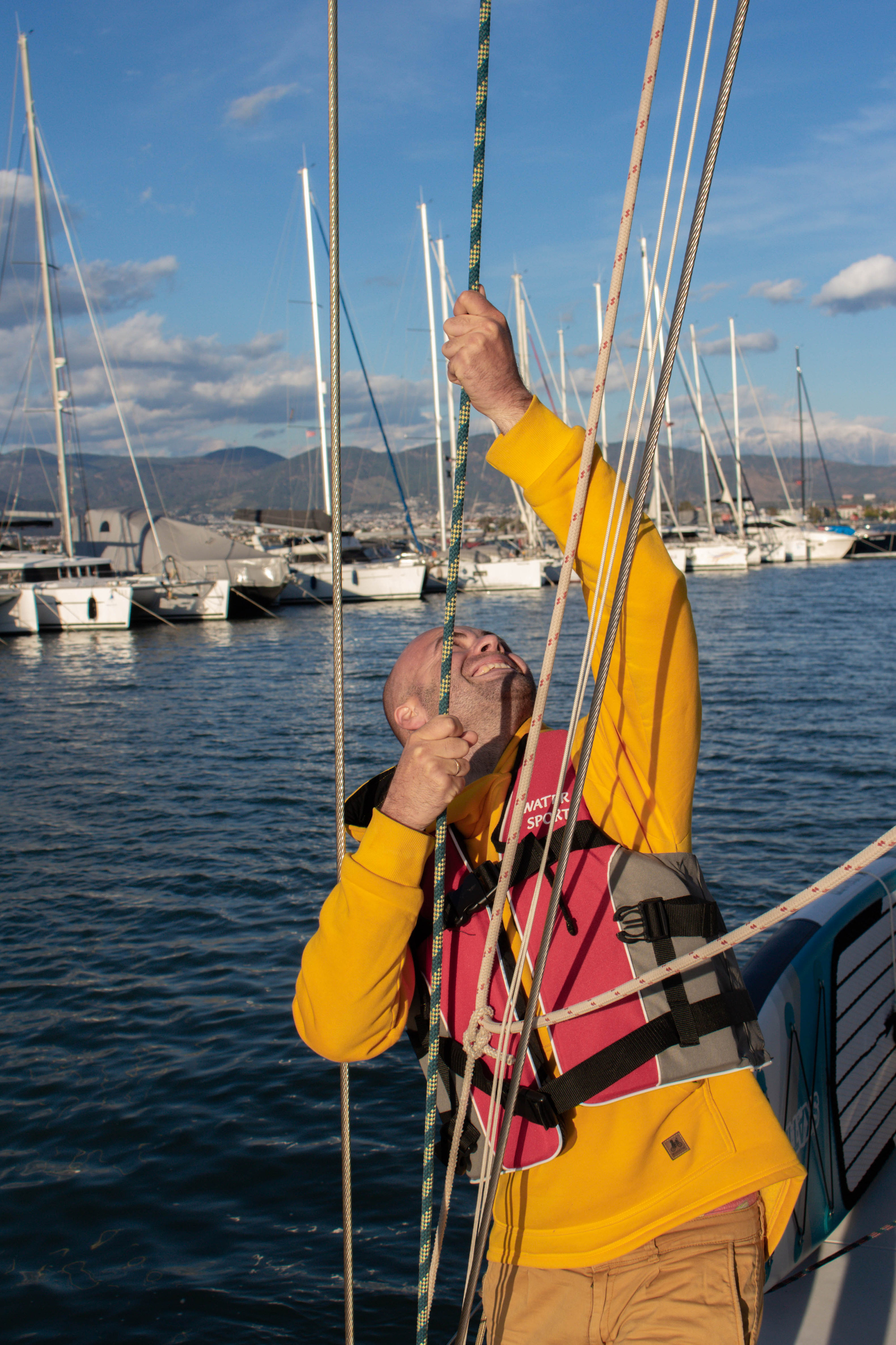 Семейная съёмка на яхте. Фотограф Шагалов Михаил