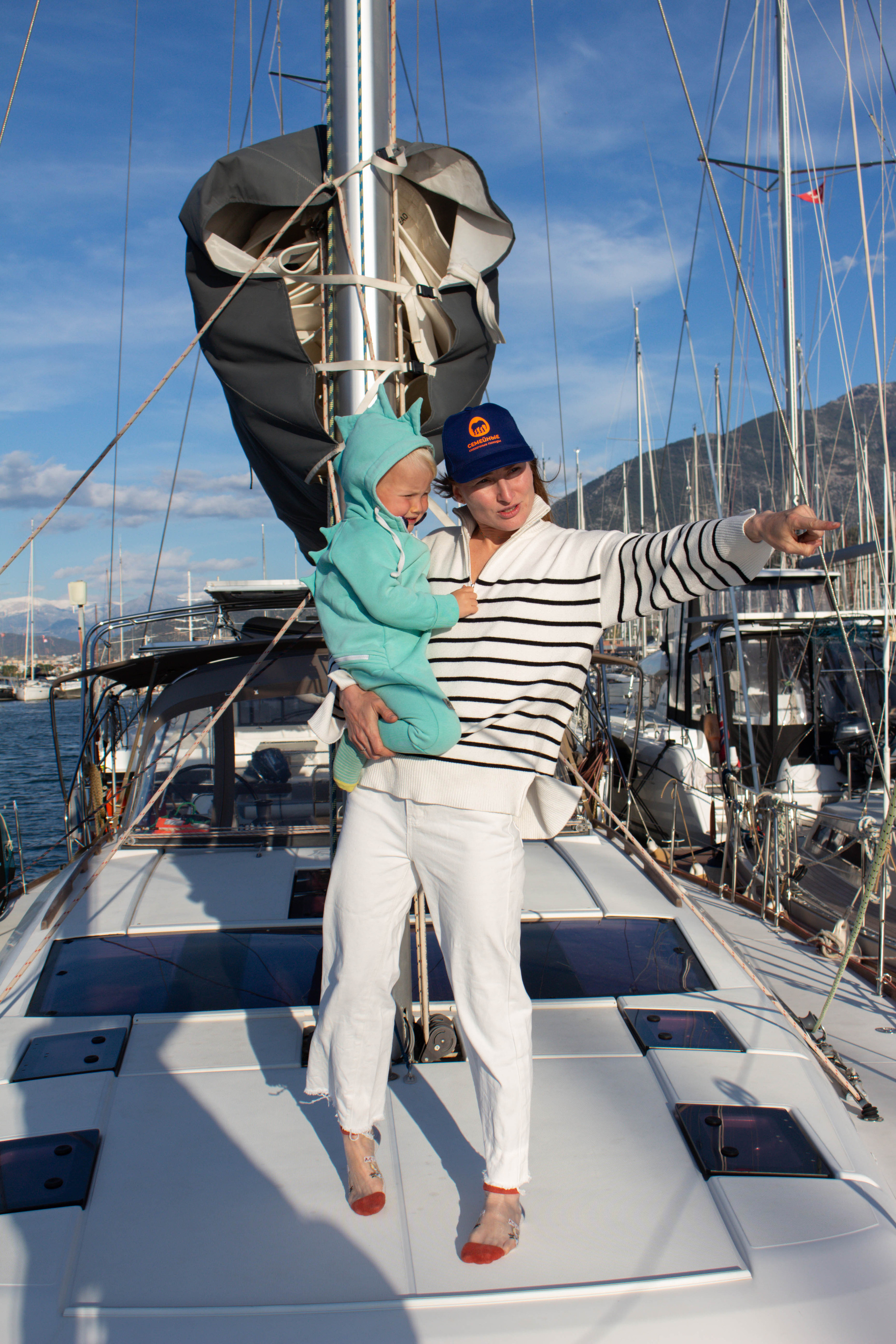 Семейная съёмка на яхте. Фотограф Шагалов Михаил