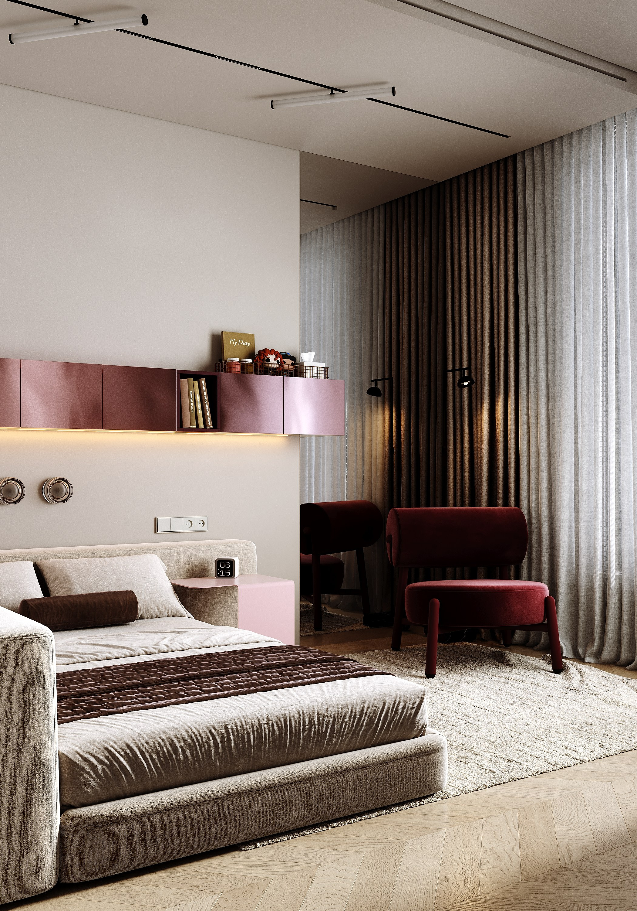 Частный дом 160 м². Визуализации интерьера