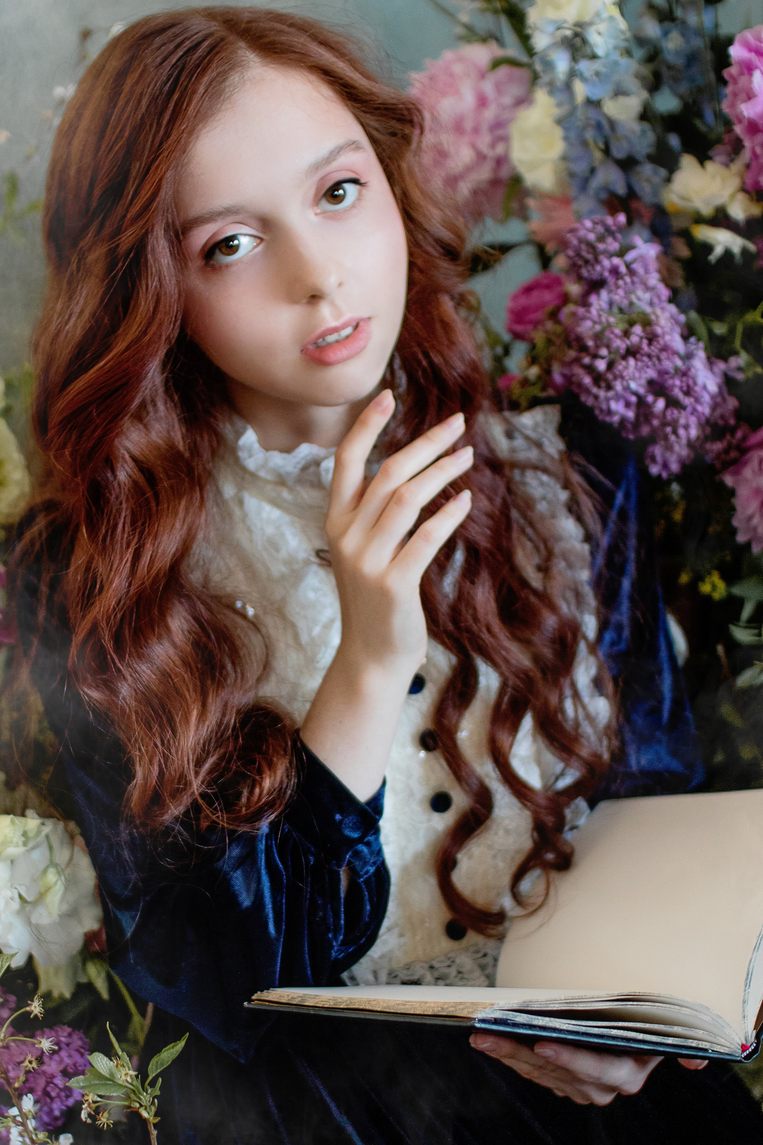 Девушка в цветах