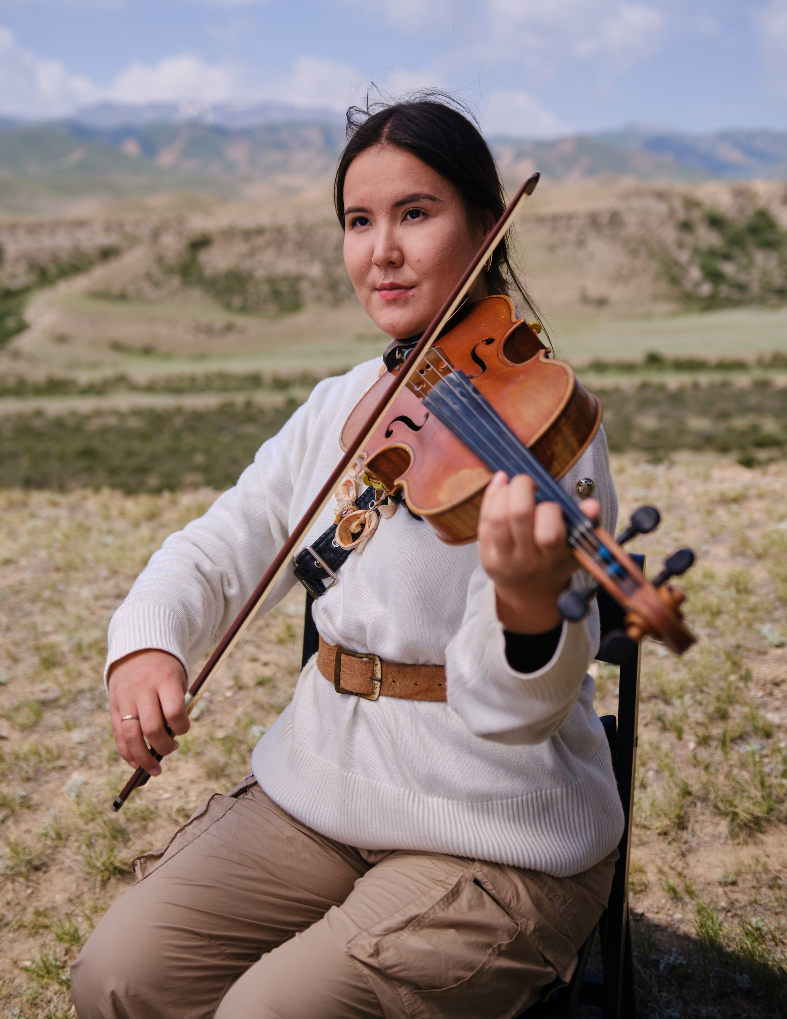 Оркестр в горах Кыргызстана. Коммерческий, репортажный фотограф в Москве Лейла Мару