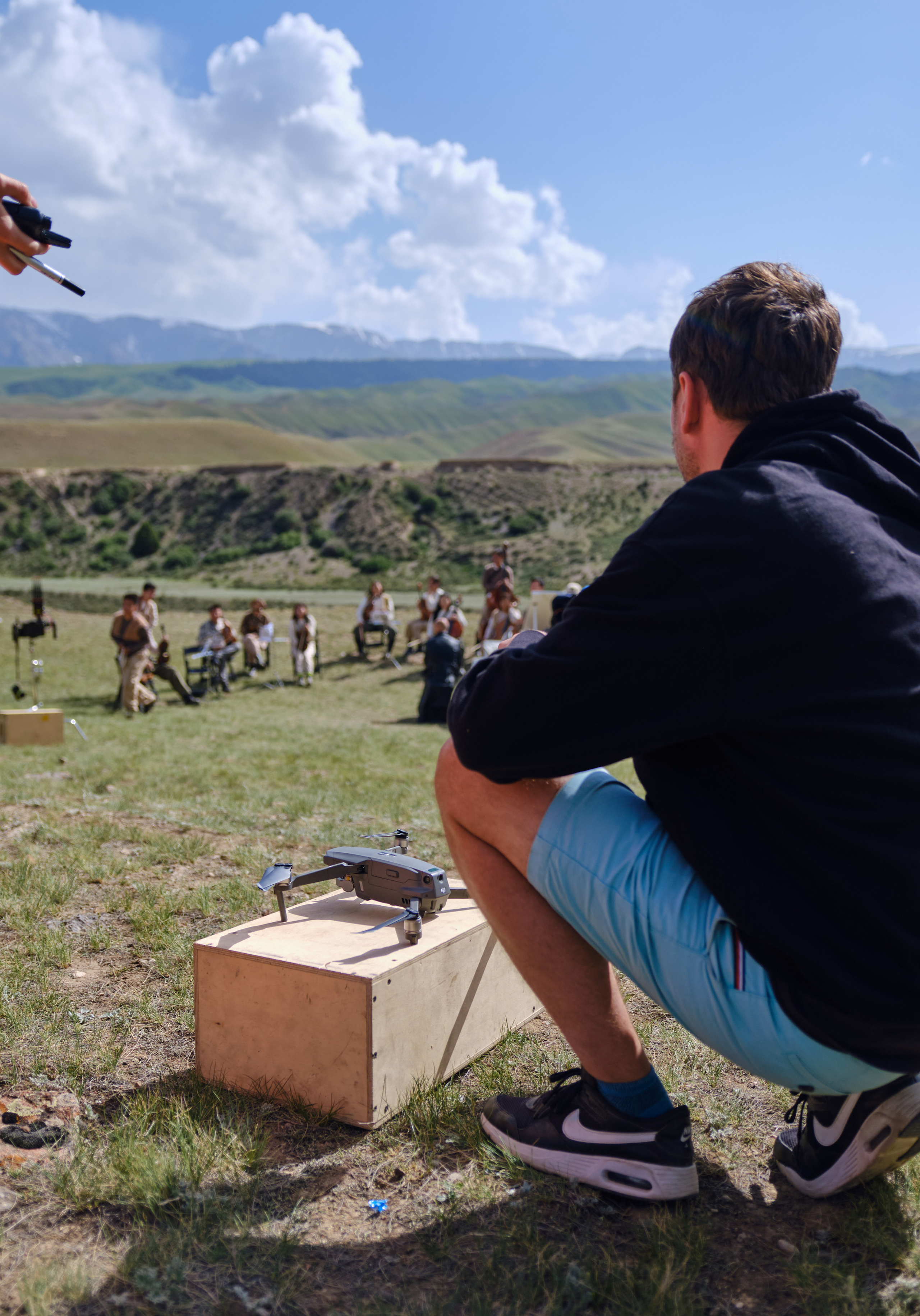 Оркестр в горах Кыргызстана. Коммерческий, репортажный фотограф в Москве Лейла Мару