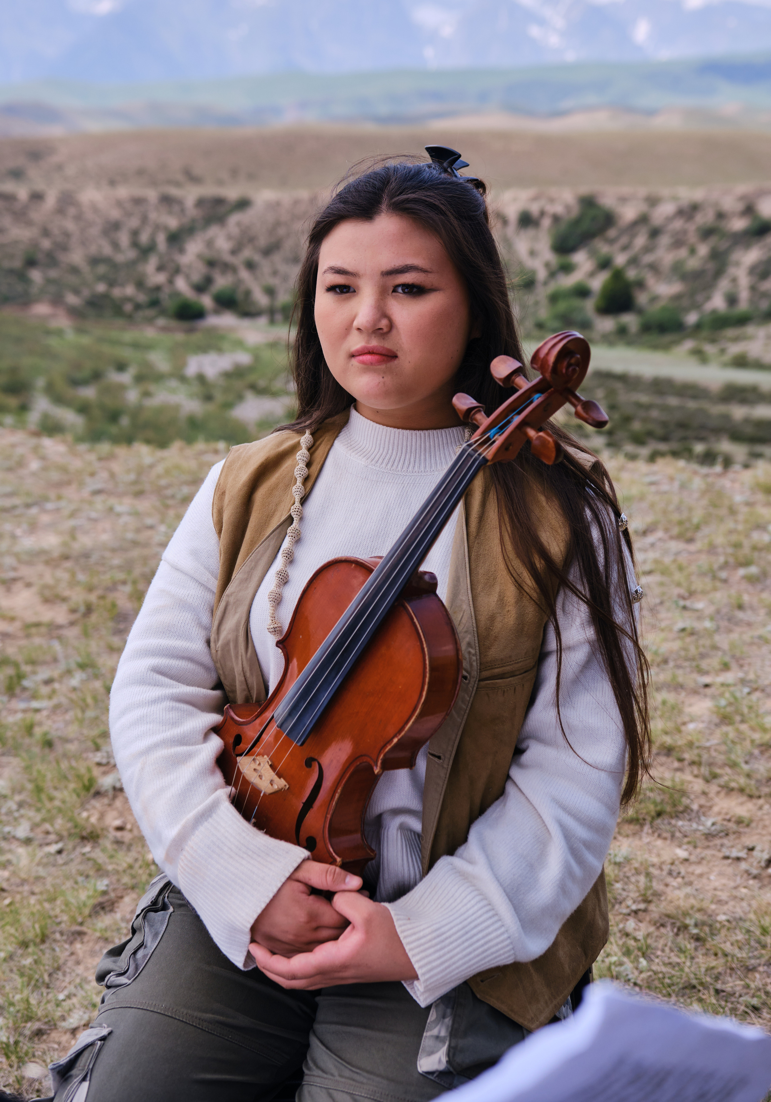 Оркестр в горах Кыргызстана. Коммерческий, репортажный фотограф в Москве Лейла Мару