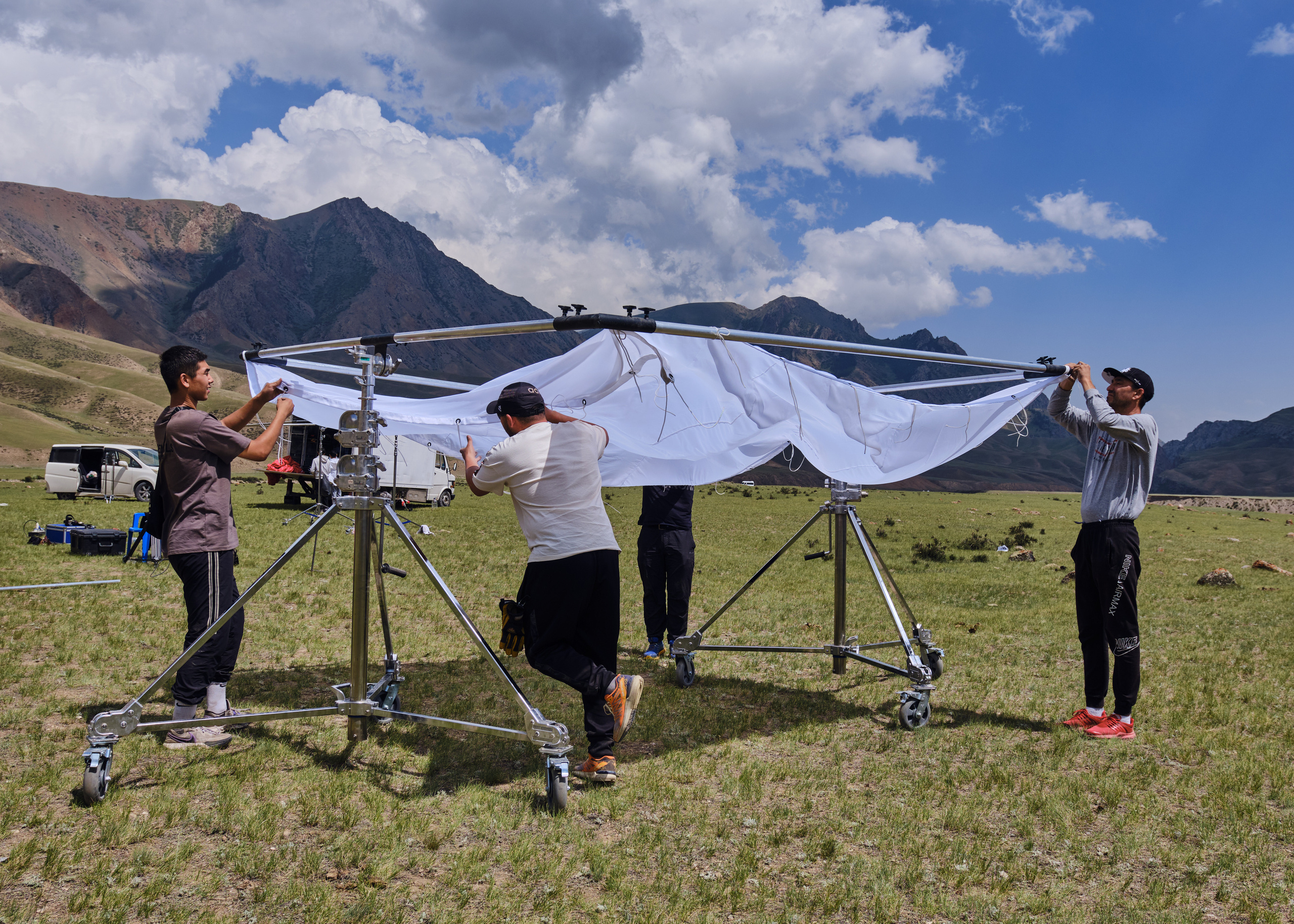 Оркестр в горах Кыргызстана. Коммерческий, репортажный фотограф в Москве Лейла Мару