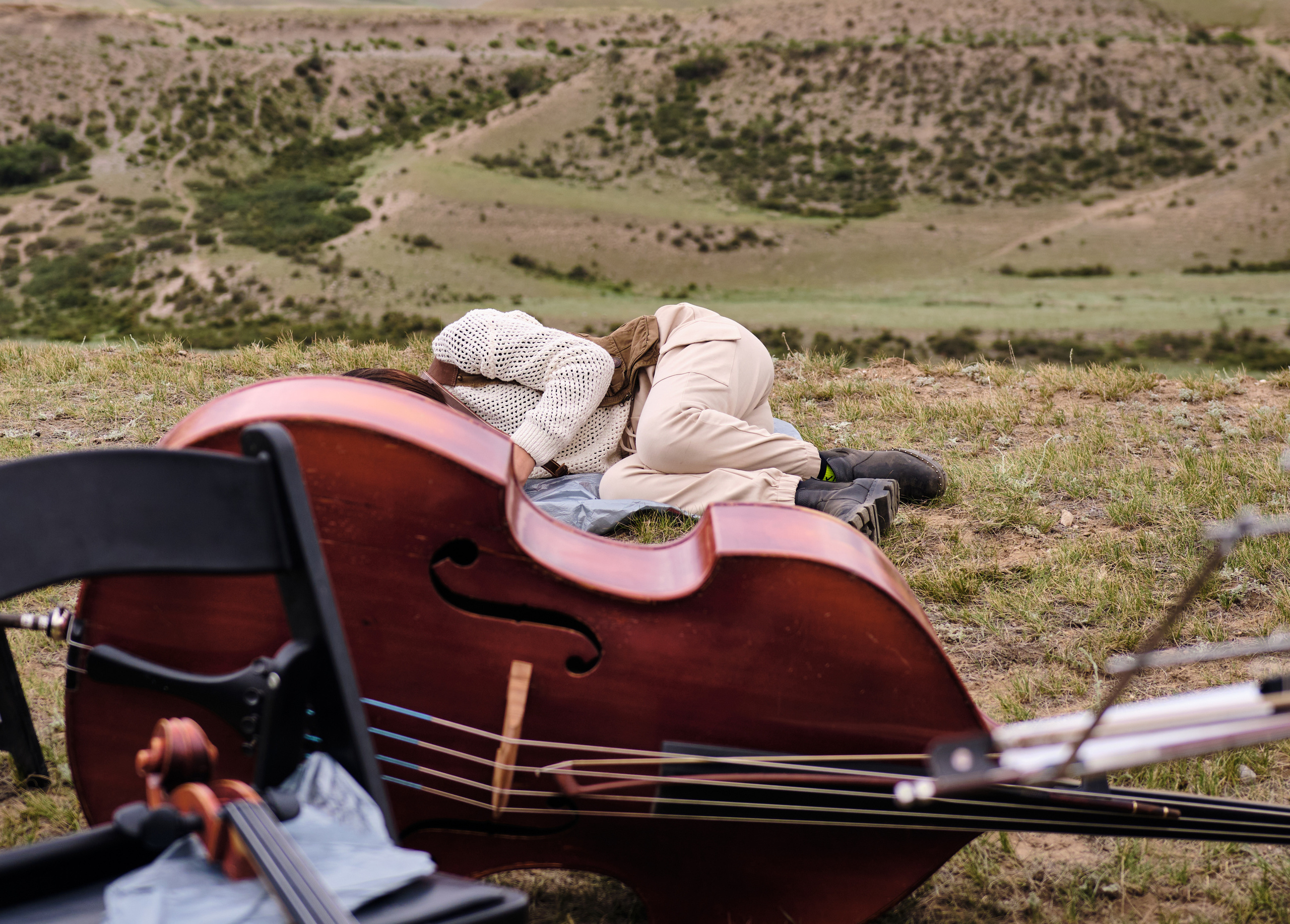 Оркестр в горах Кыргызстана. Коммерческий, репортажный фотограф в Москве Лейла Мару
