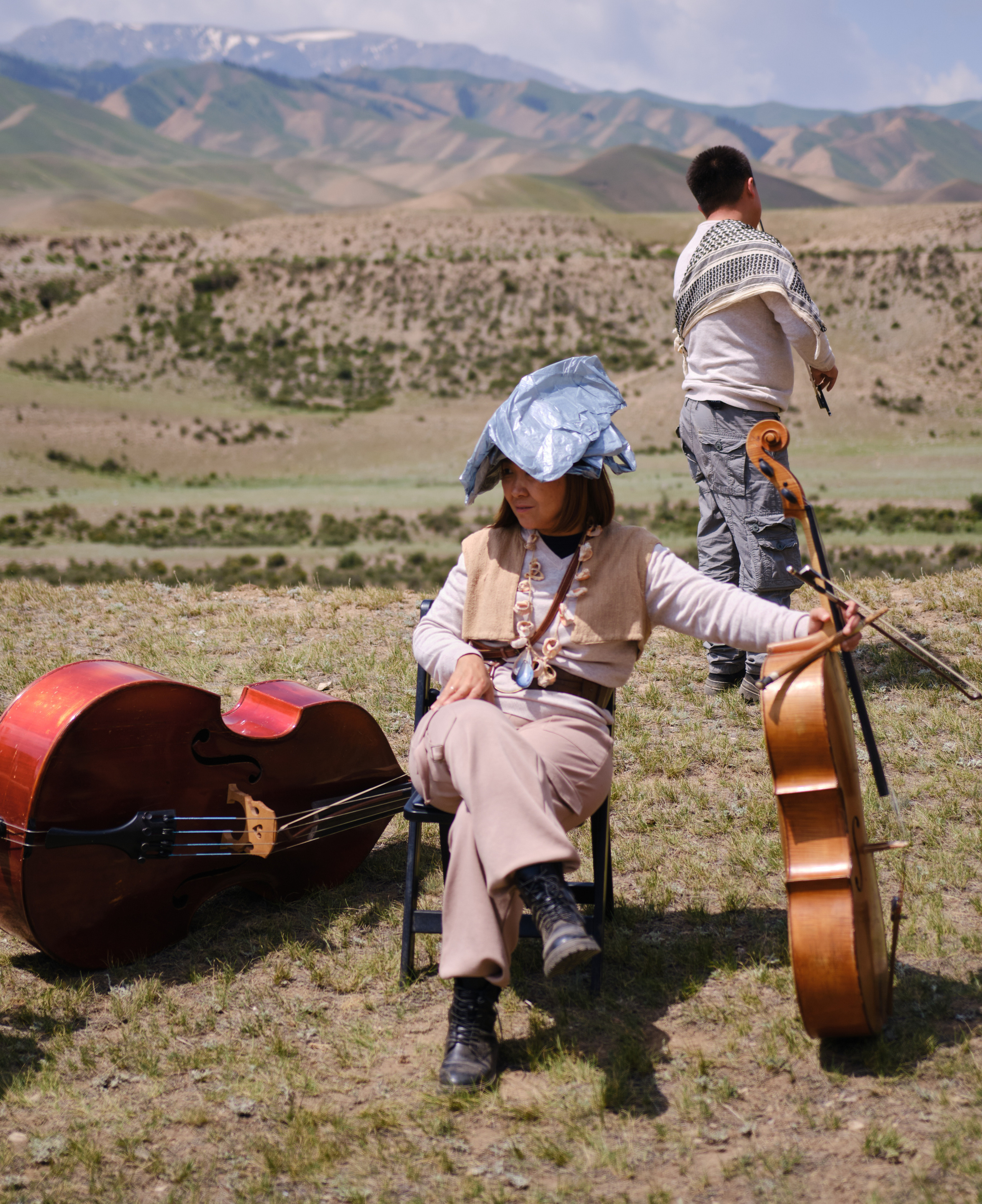 Оркестр в горах Кыргызстана. Коммерческий, репортажный фотограф в Москве Лейла Мару