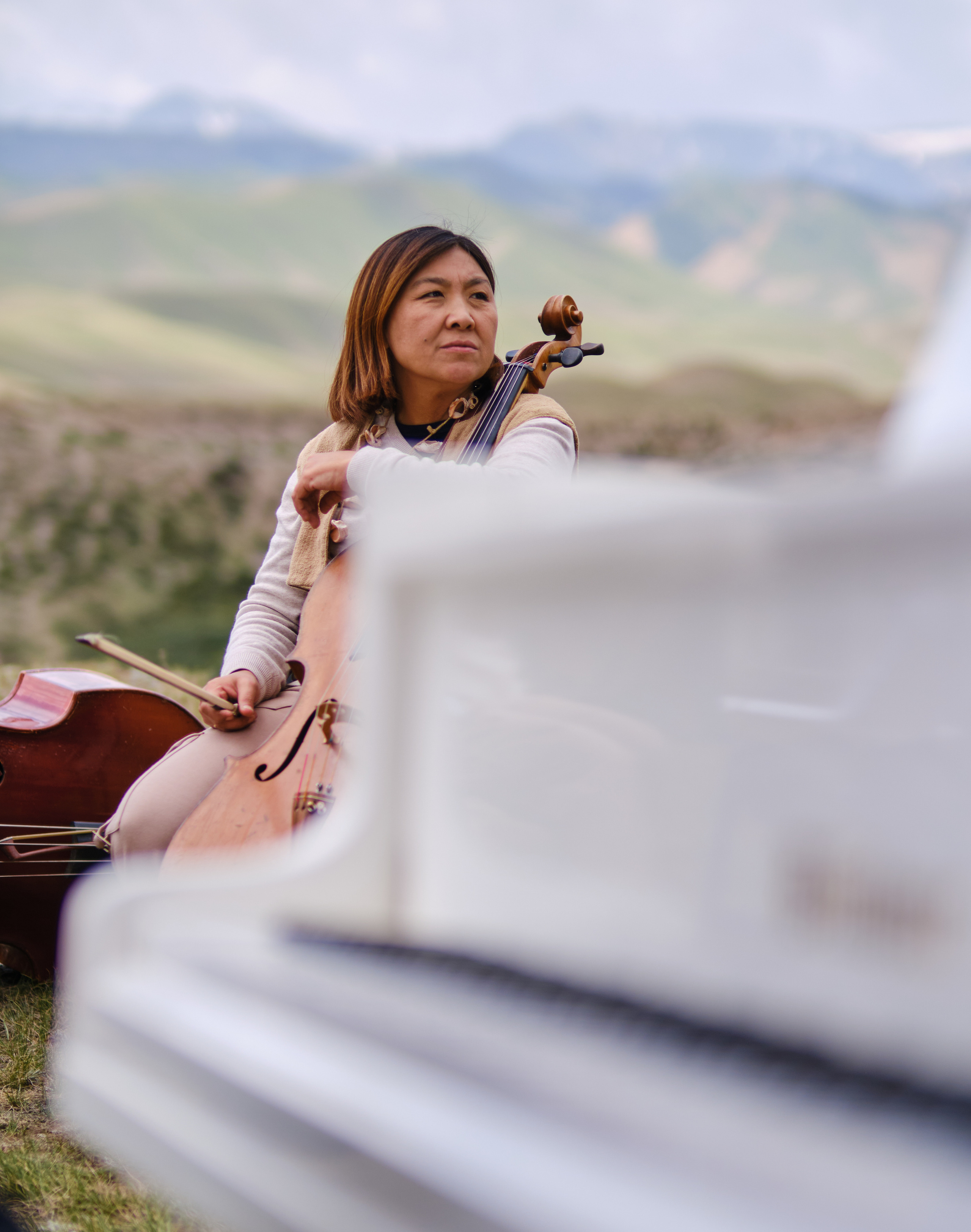Оркестр в горах Кыргызстана. Коммерческий, репортажный фотограф в Москве Лейла Мару