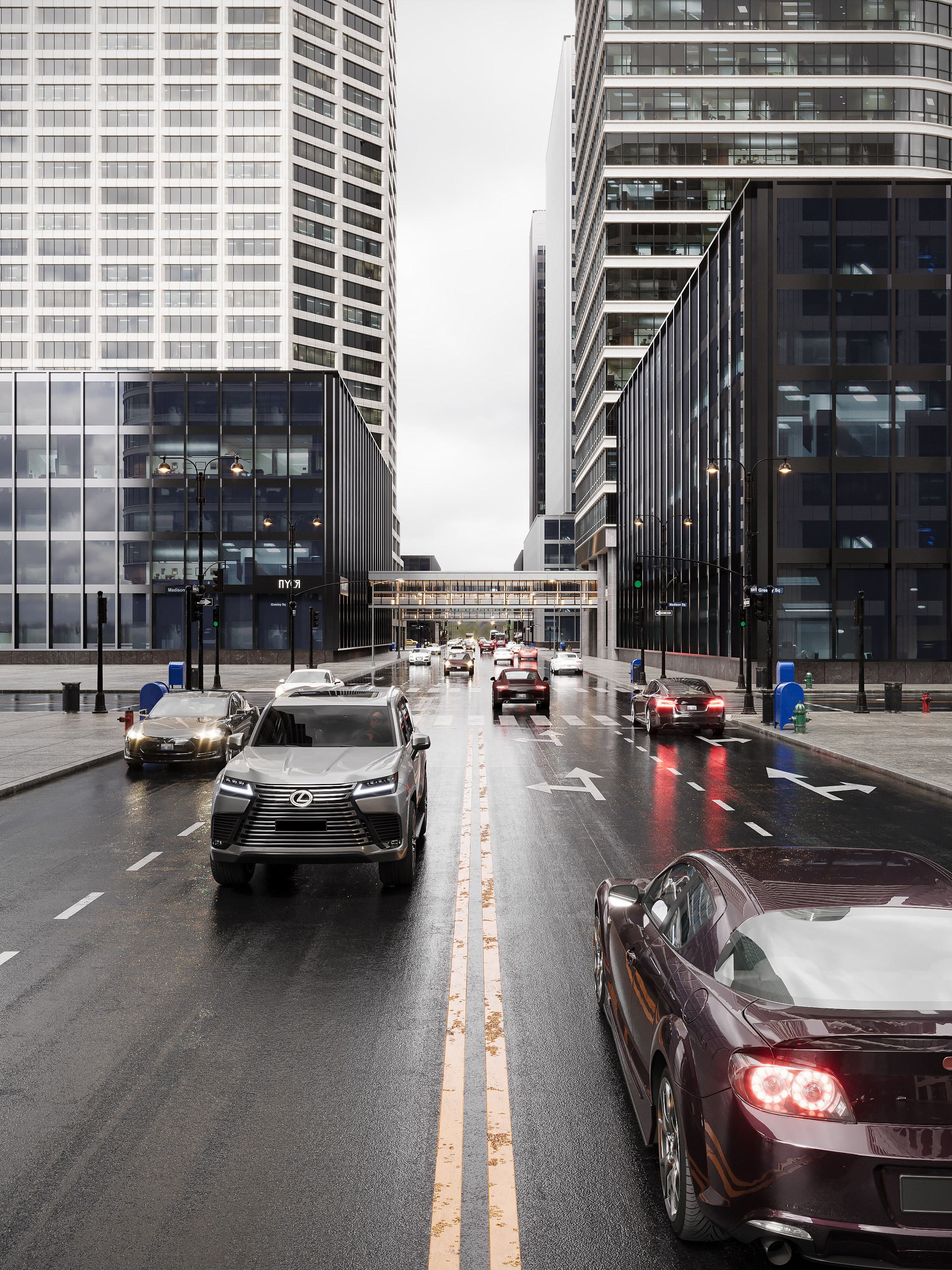 CITY. 3D визуализация интерьера и архитектурной среды