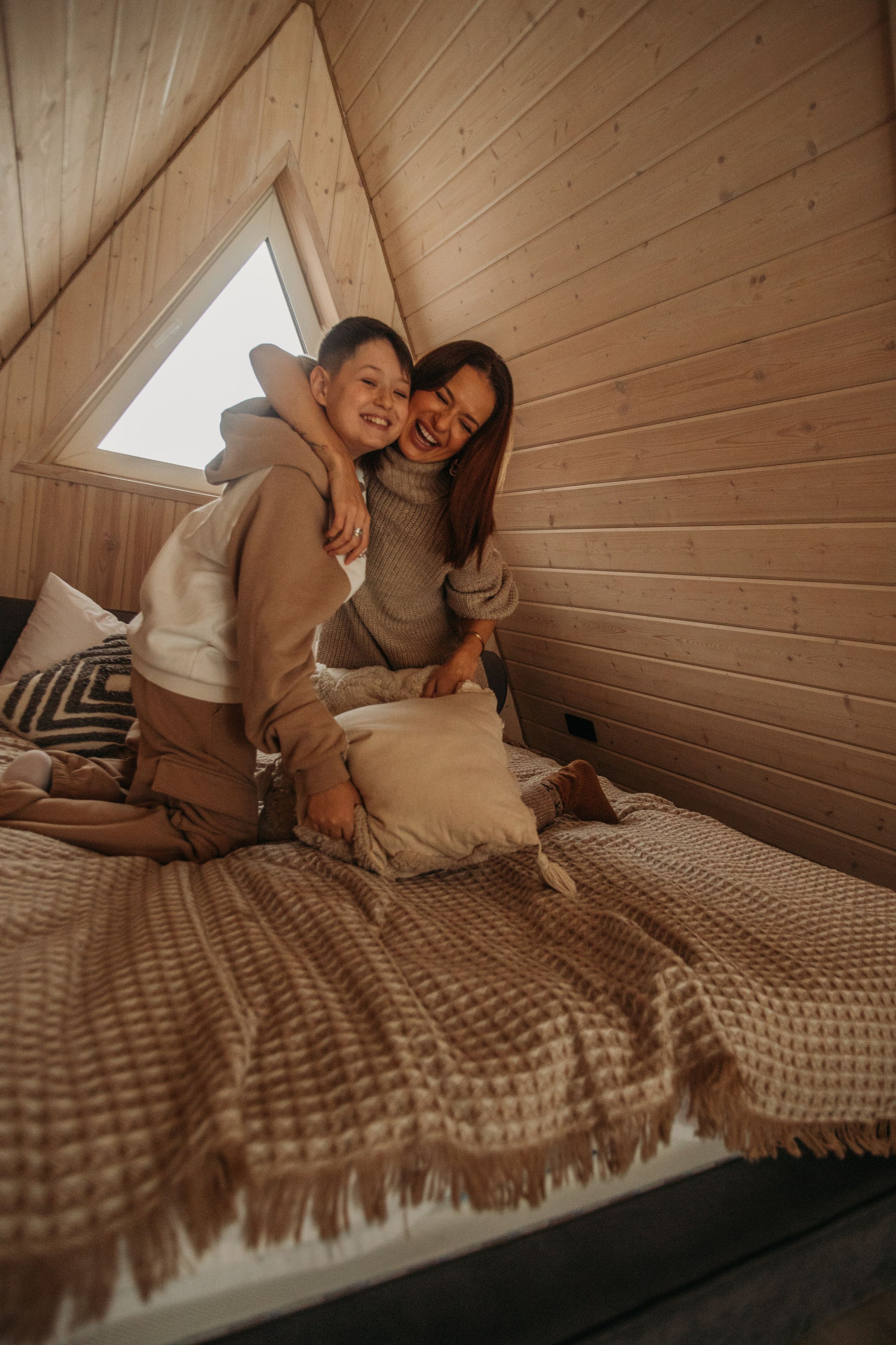 Новогодняя съемка в домике, для семьи Вероники. Венера Гайн. Репортажный фотограф  Тюмень. Обучение фотографии с 0